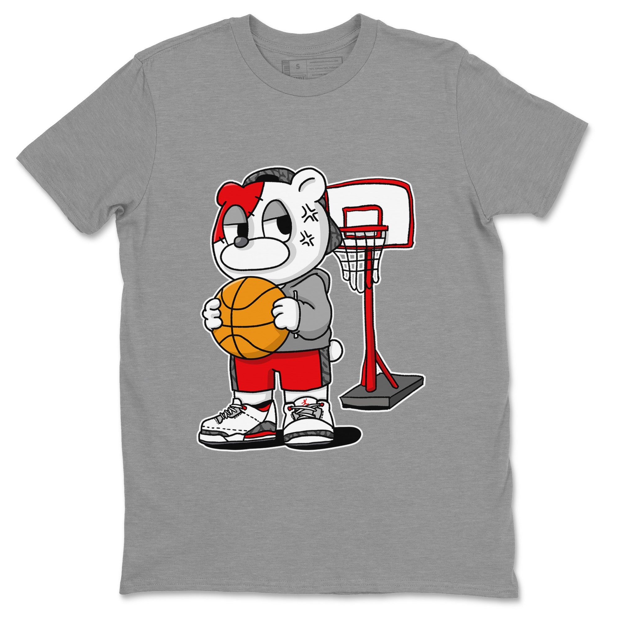 Annoyed Bear Unisex Tops - Air Jordan 3 Fire Red