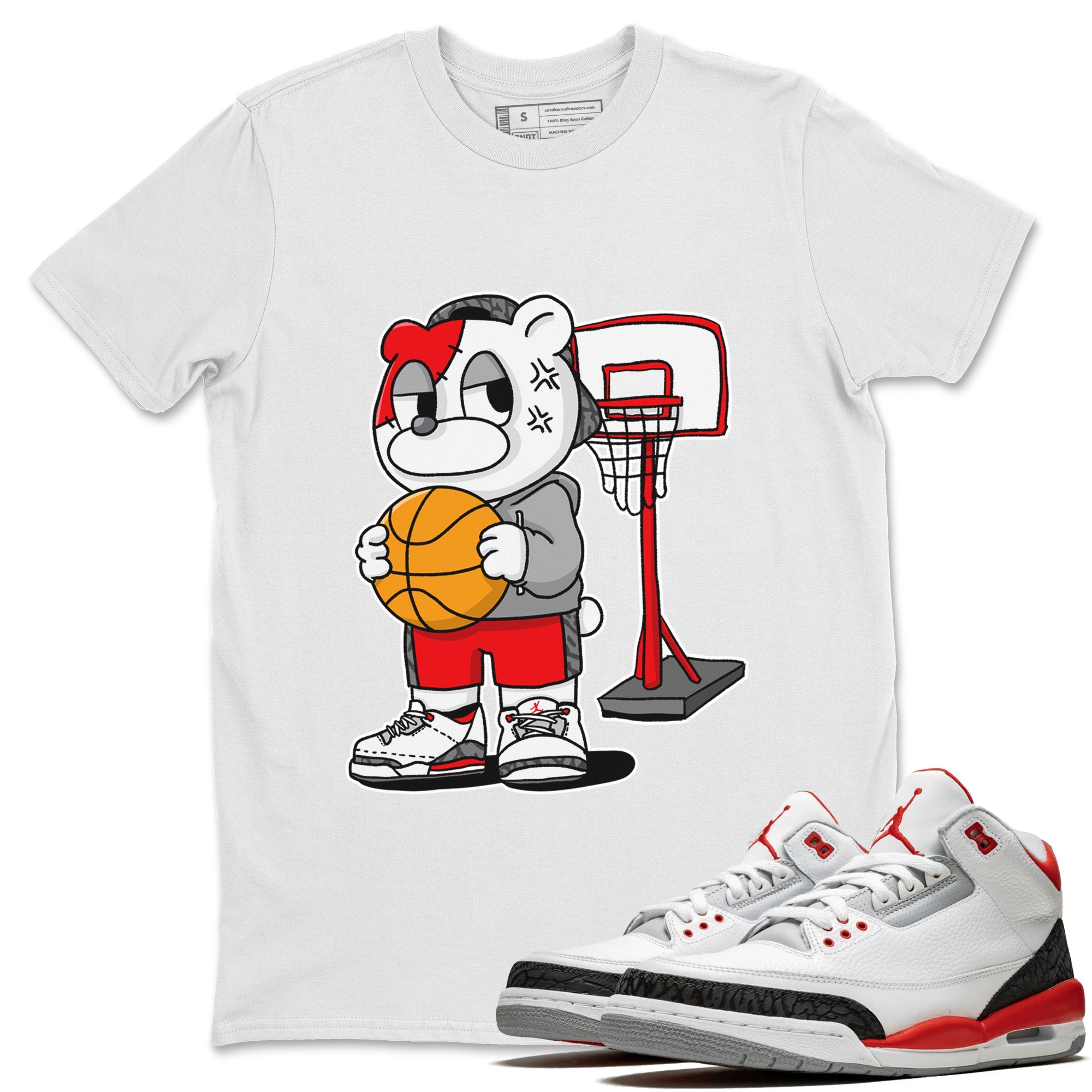 Annoyed Bear Unisex Tops - Air Jordan 3 Fire Red