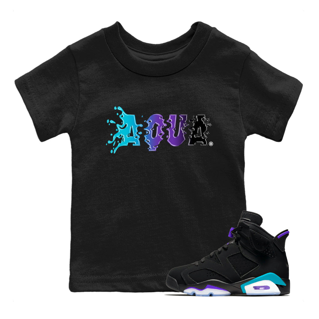 Aqua Kids Tops - Air Jordan 6 Aqua