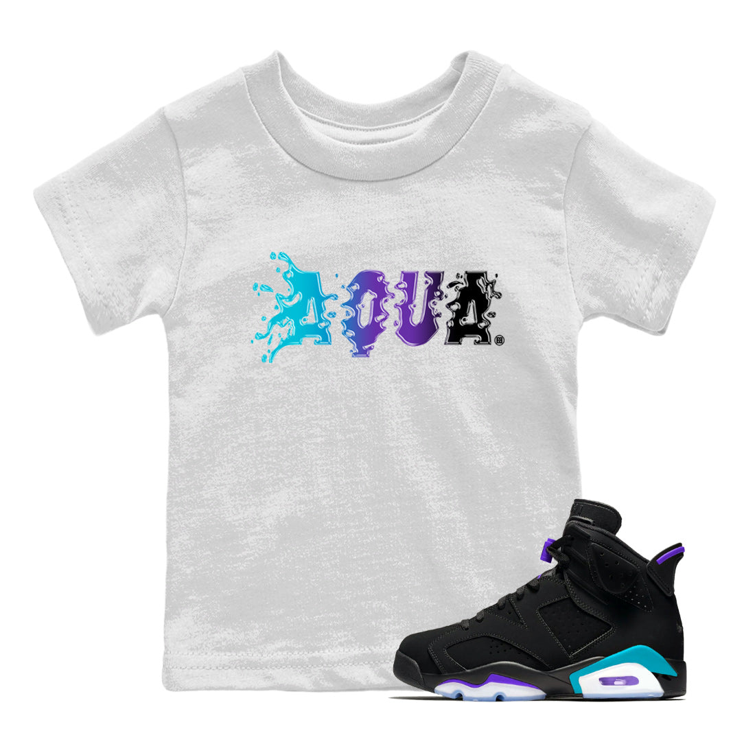 Aqua Kids Tops - Air Jordan 6 Aqua