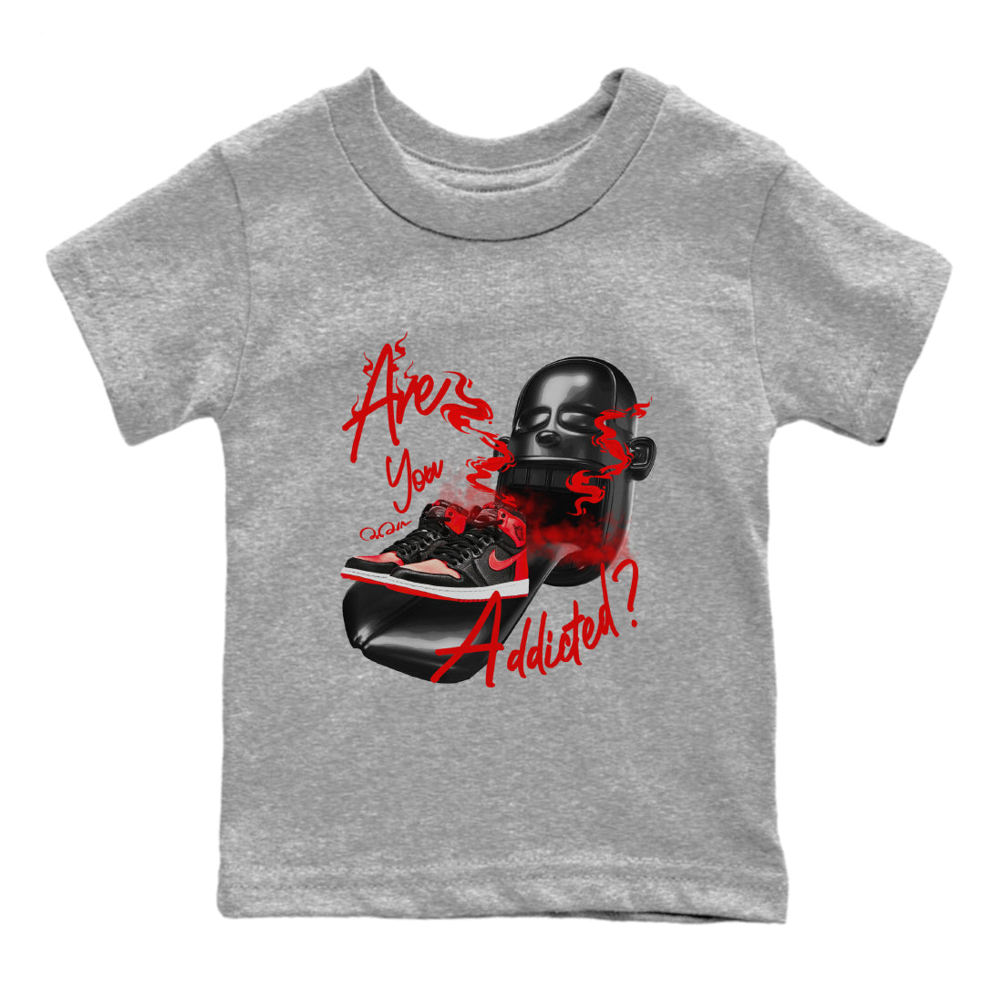 Are You Addicted Kids Tops - Air Jordan 1 Satin Bred