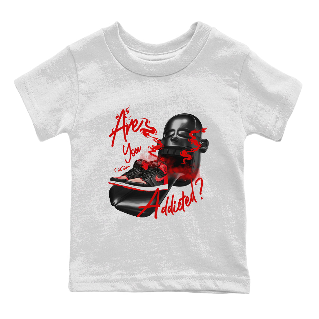 Are You Addicted Kids Tops - Air Jordan 1 Satin Bred