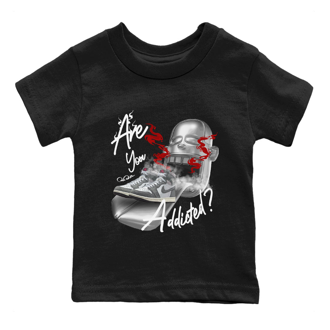 Are You Addicted Kids Tops - Air Jordan 1 Washed Heritage