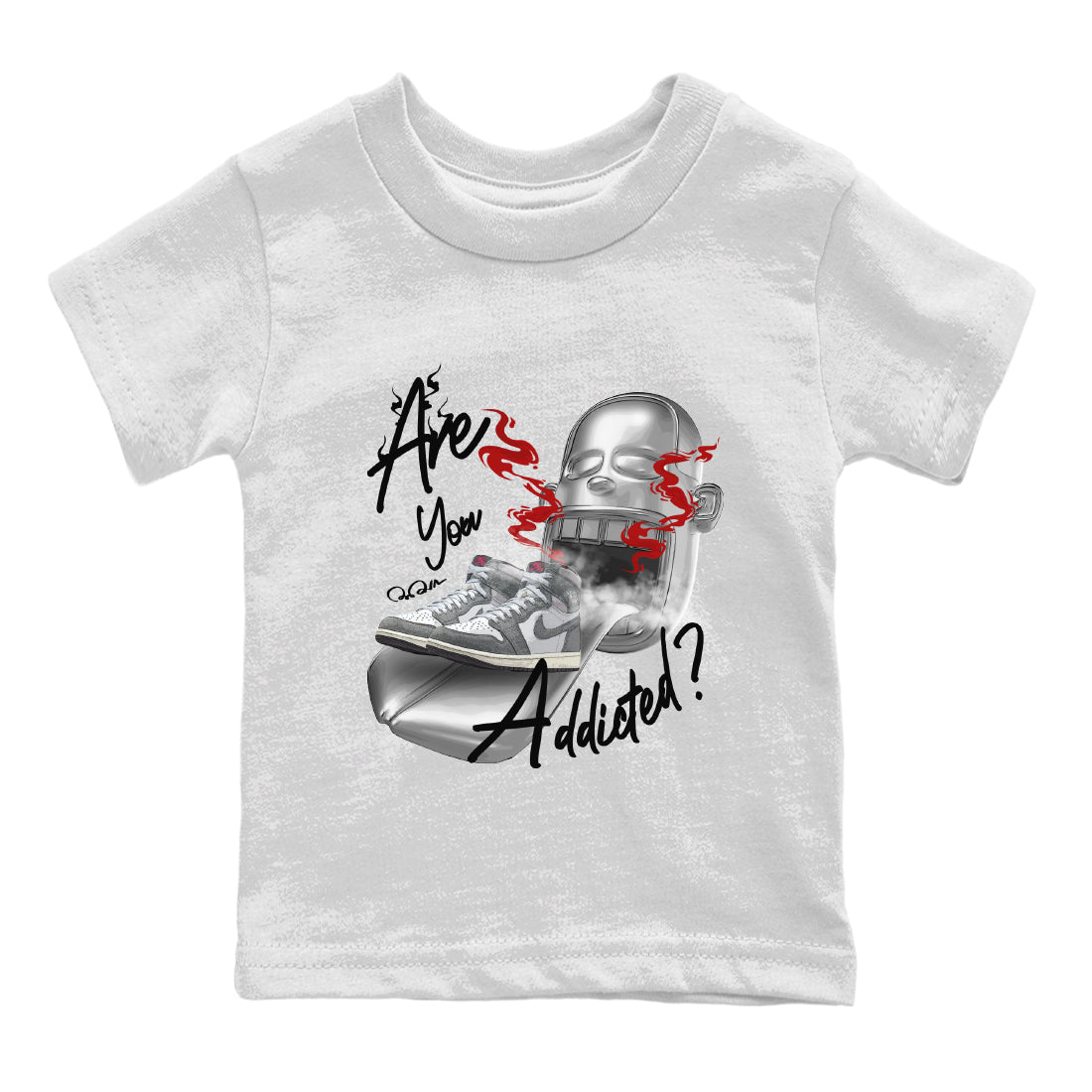 Are You Addicted Kids Tops - Air Jordan 1 Washed Heritage