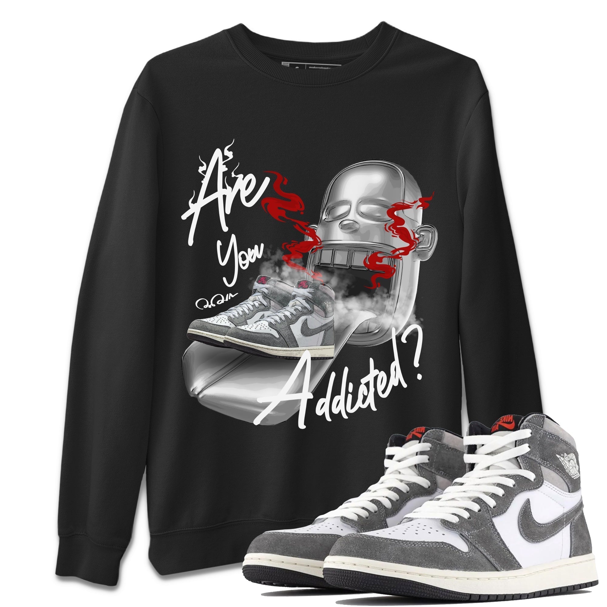 Are You Addicted Unisex Tops - Air Jordan 1 Washed Heritage