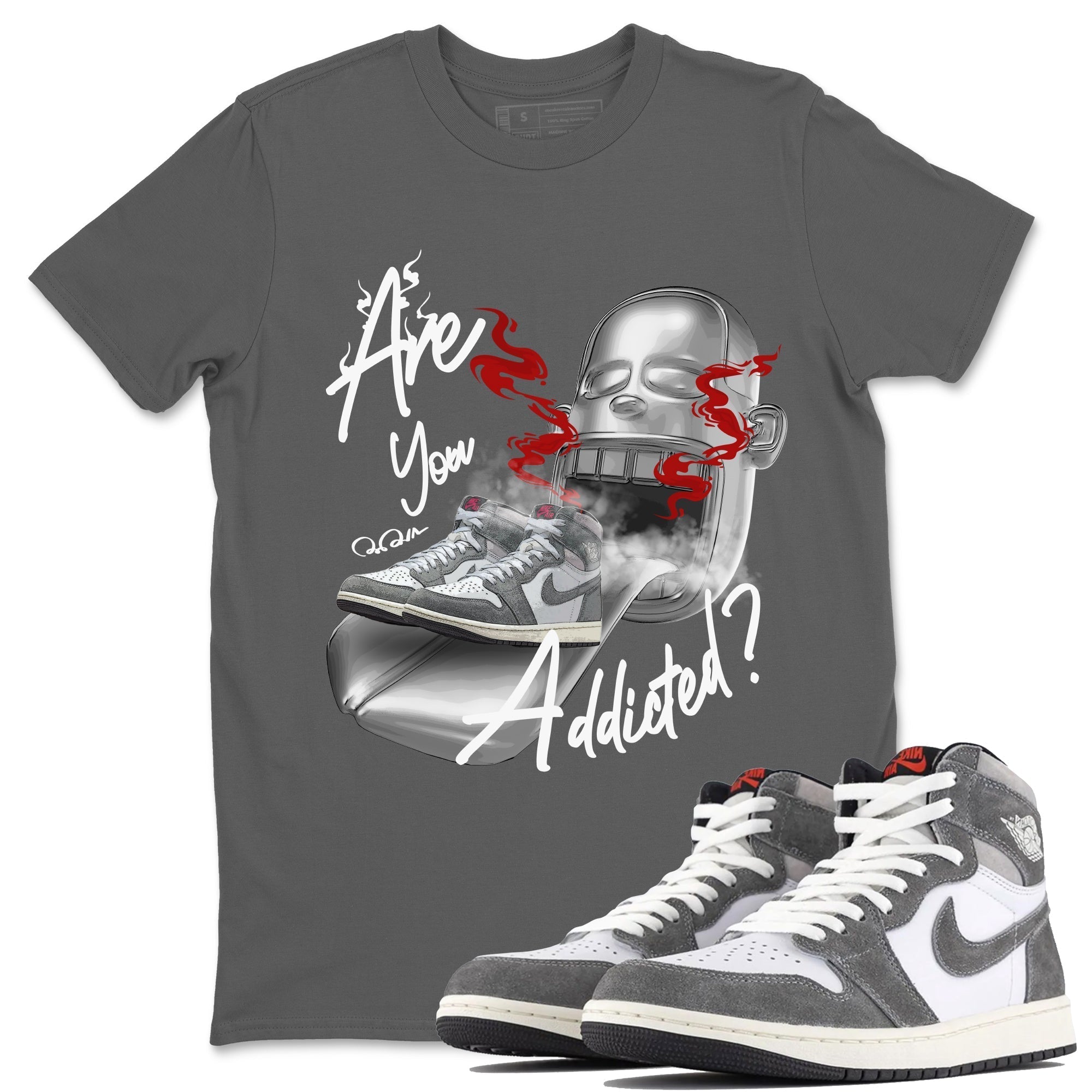 Are You Addicted Unisex Tops - Air Jordan 1 Washed Heritage