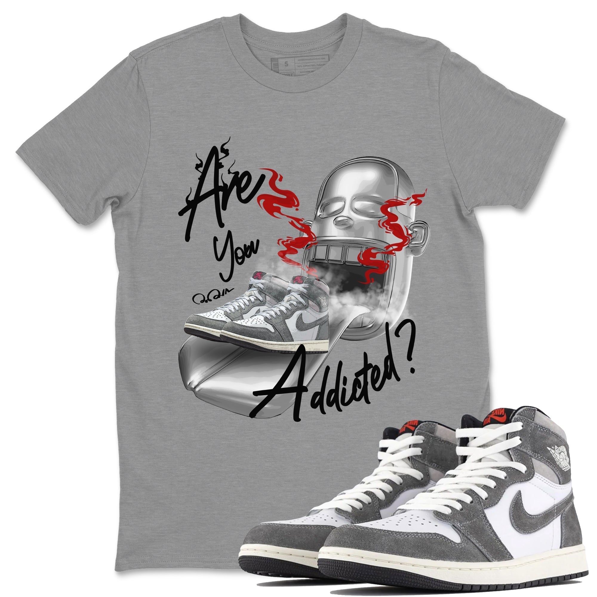 Are You Addicted Unisex Tops - Air Jordan 1 Washed Heritage