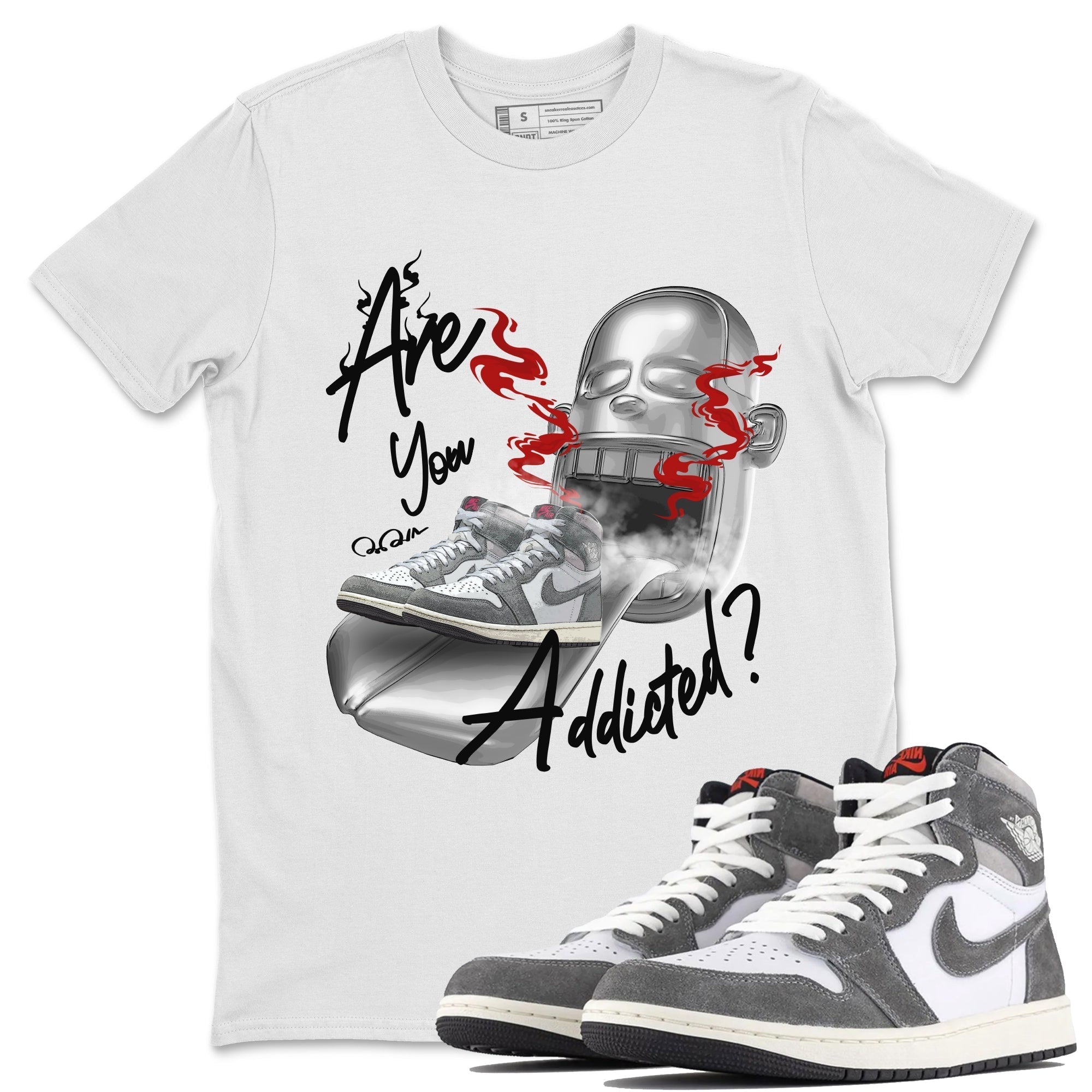 Are You Addicted Unisex Tops - Air Jordan 1 Washed Heritage