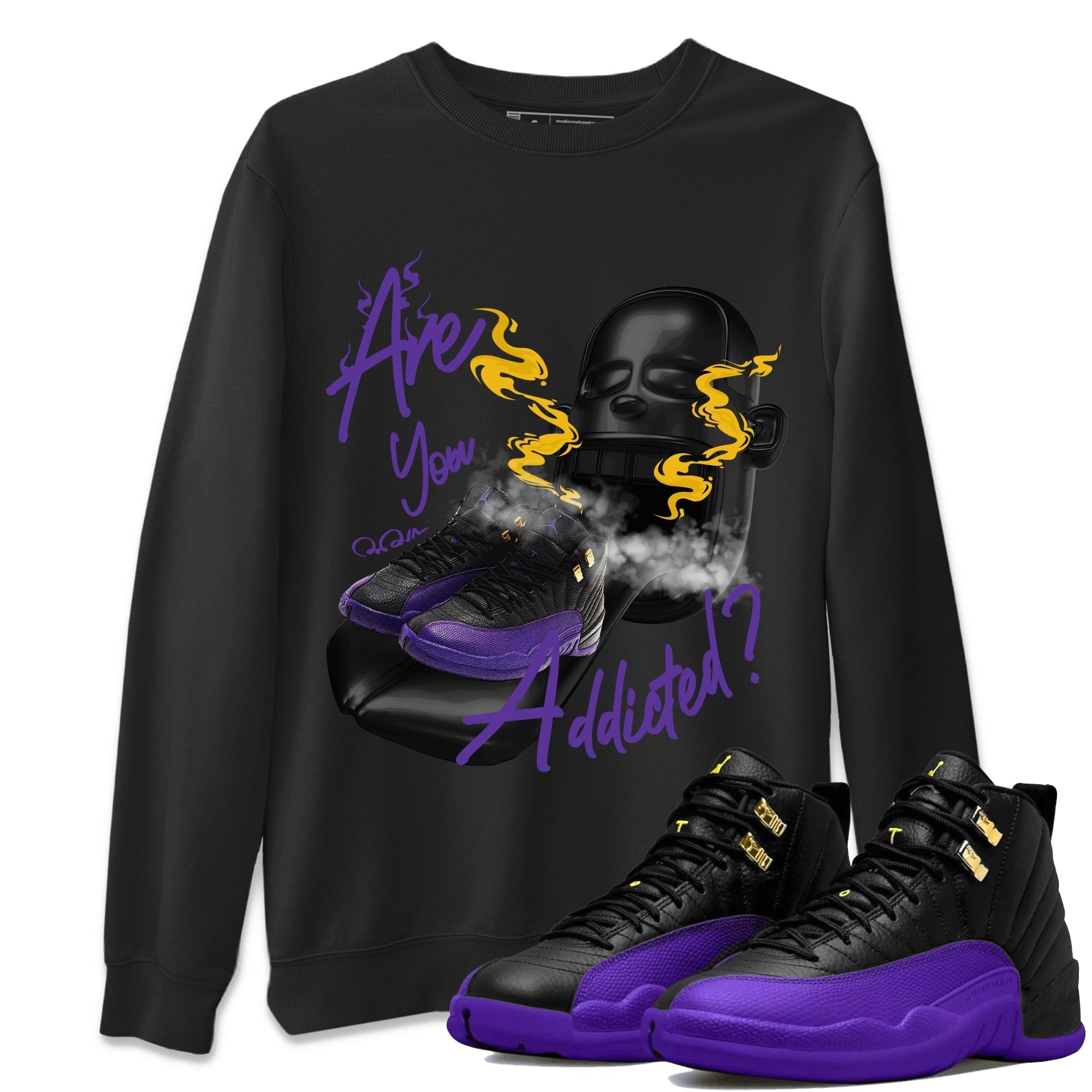Are You Addicted Unisex Tops - Air Jordan 12 Field Purple