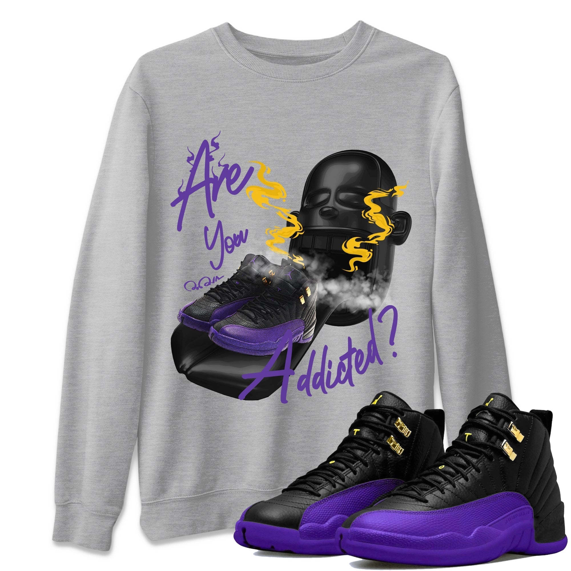 Are You Addicted Unisex Tops - Air Jordan 12 Field Purple