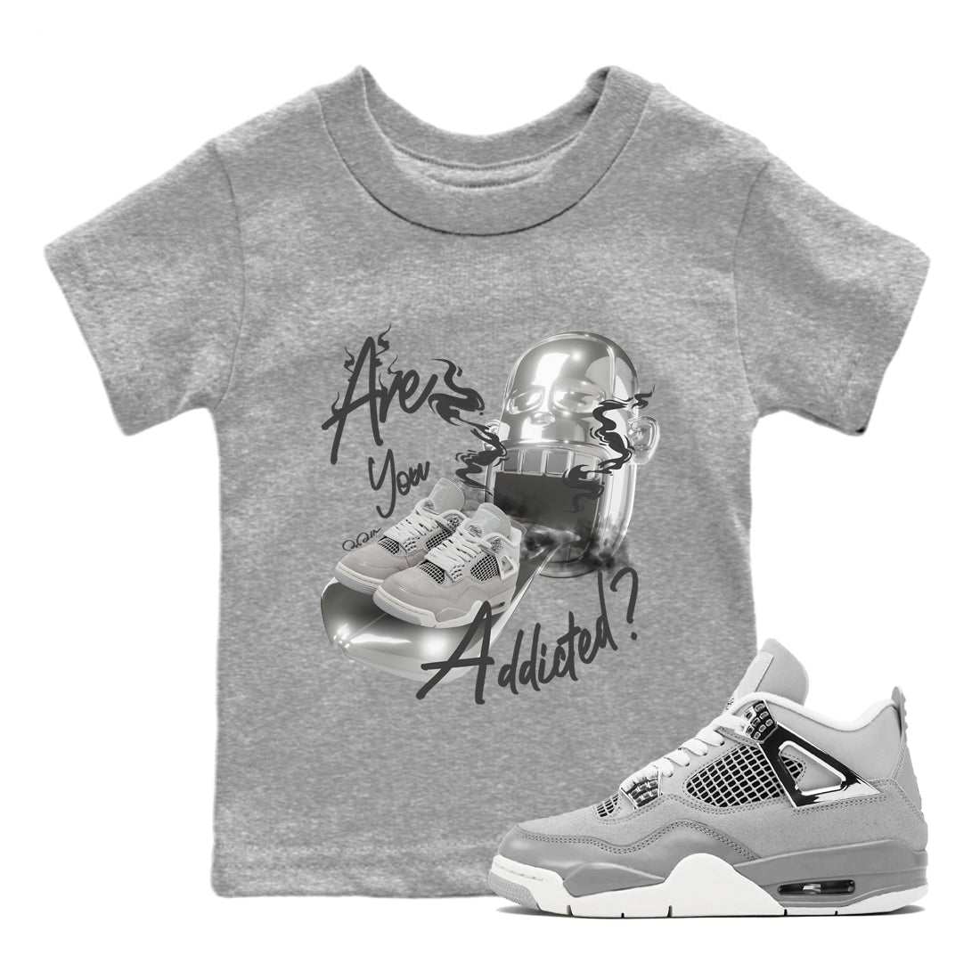 Are You Addicted snkmatch Tee Kids - Air Jordan 4 Frozen Moments