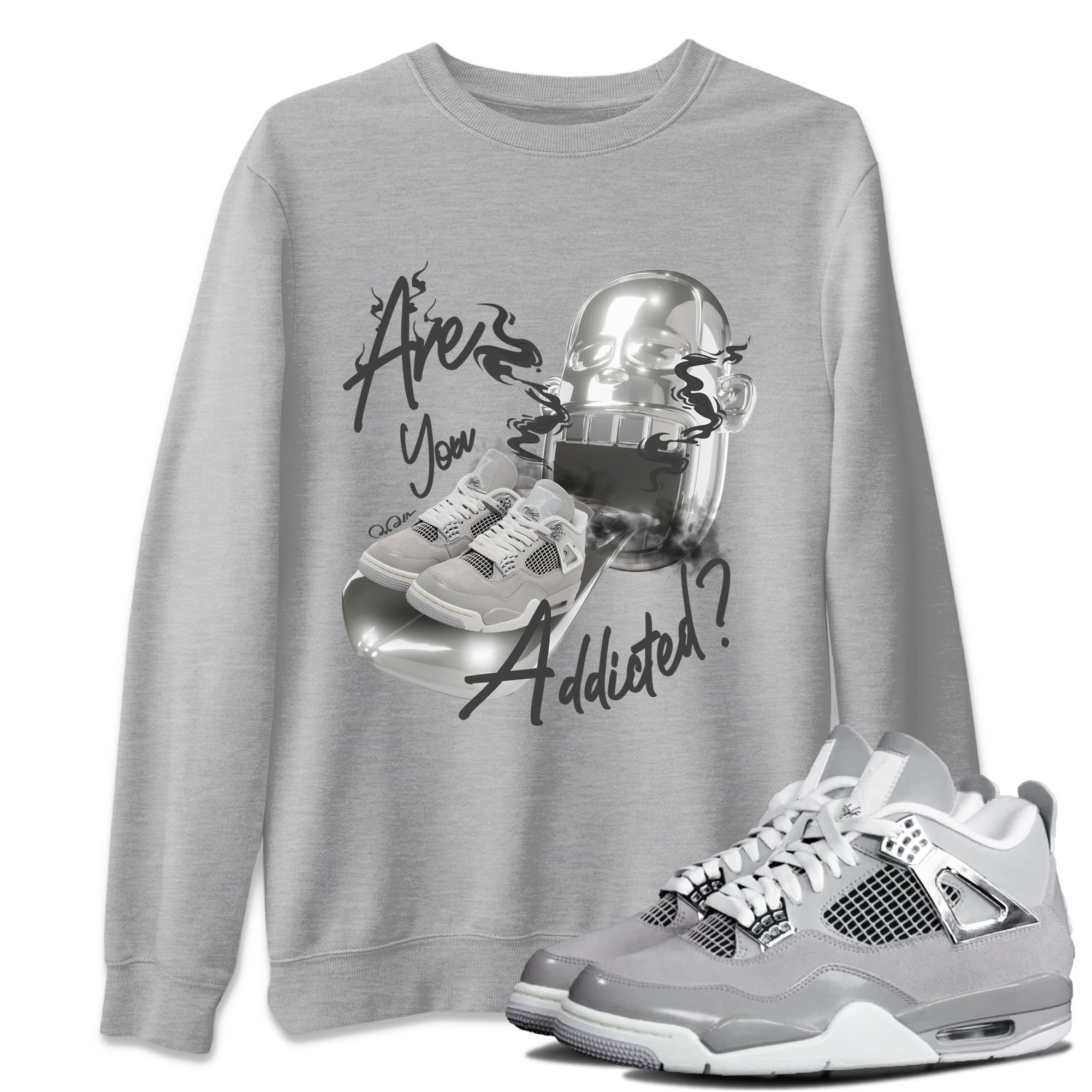Are You Addicted snkmatch Tee - Air Jordan 4 Frozen Moments