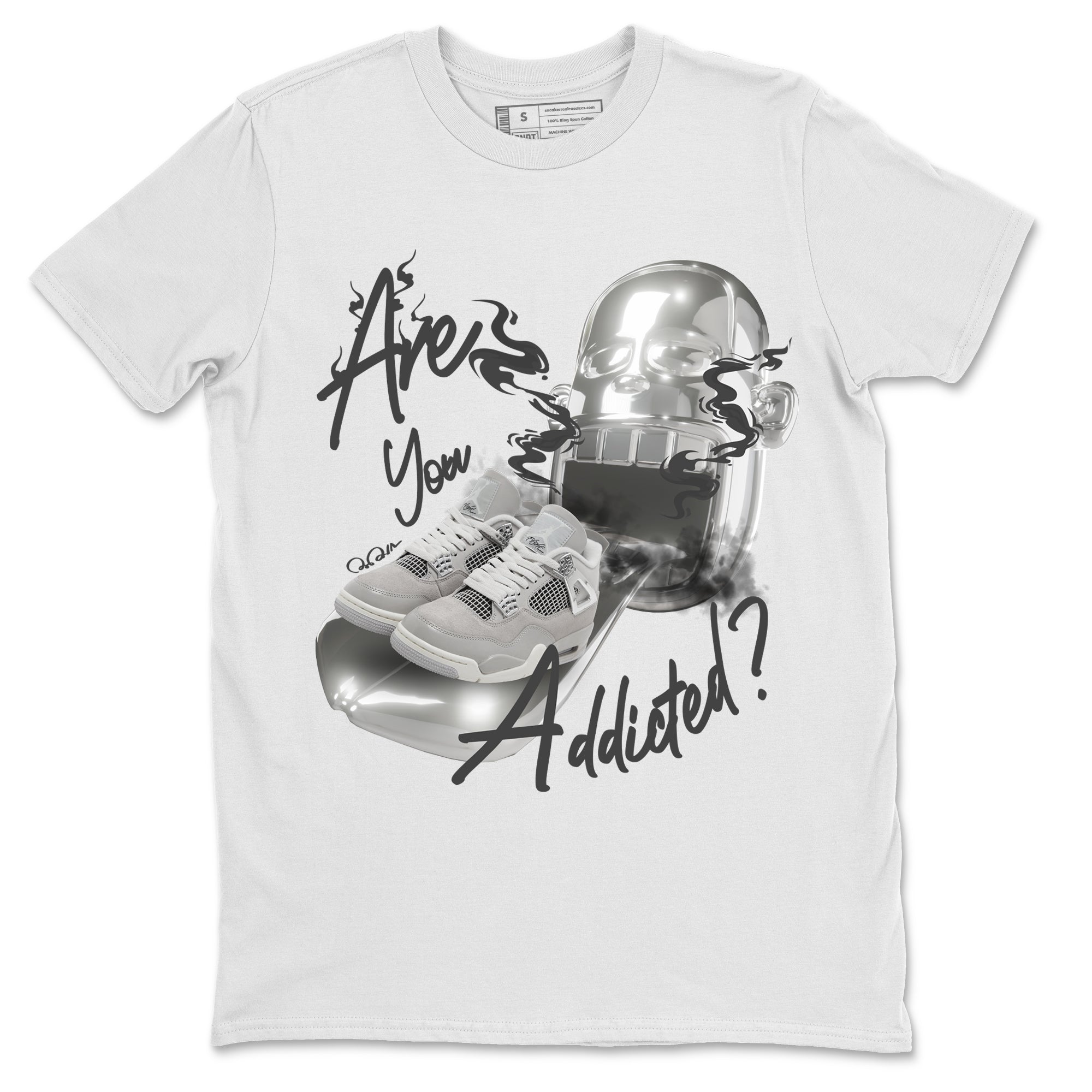 Are You Addicted snkmatch Tee - Air Jordan 4 Frozen Moments