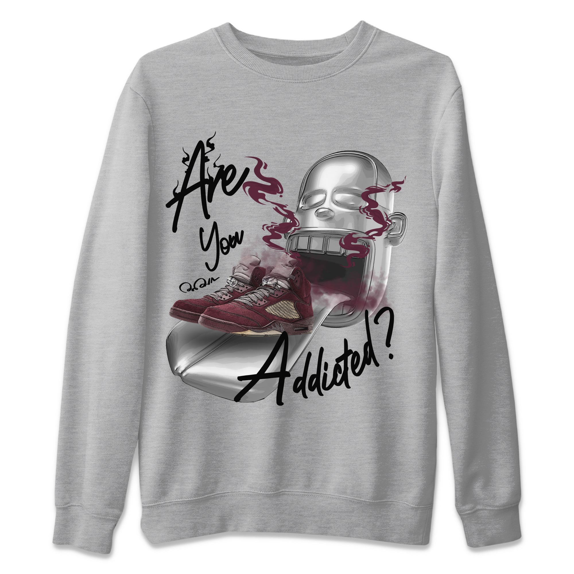Are You Addicted Unisex Tops - Air Jordan 5 Burgundy