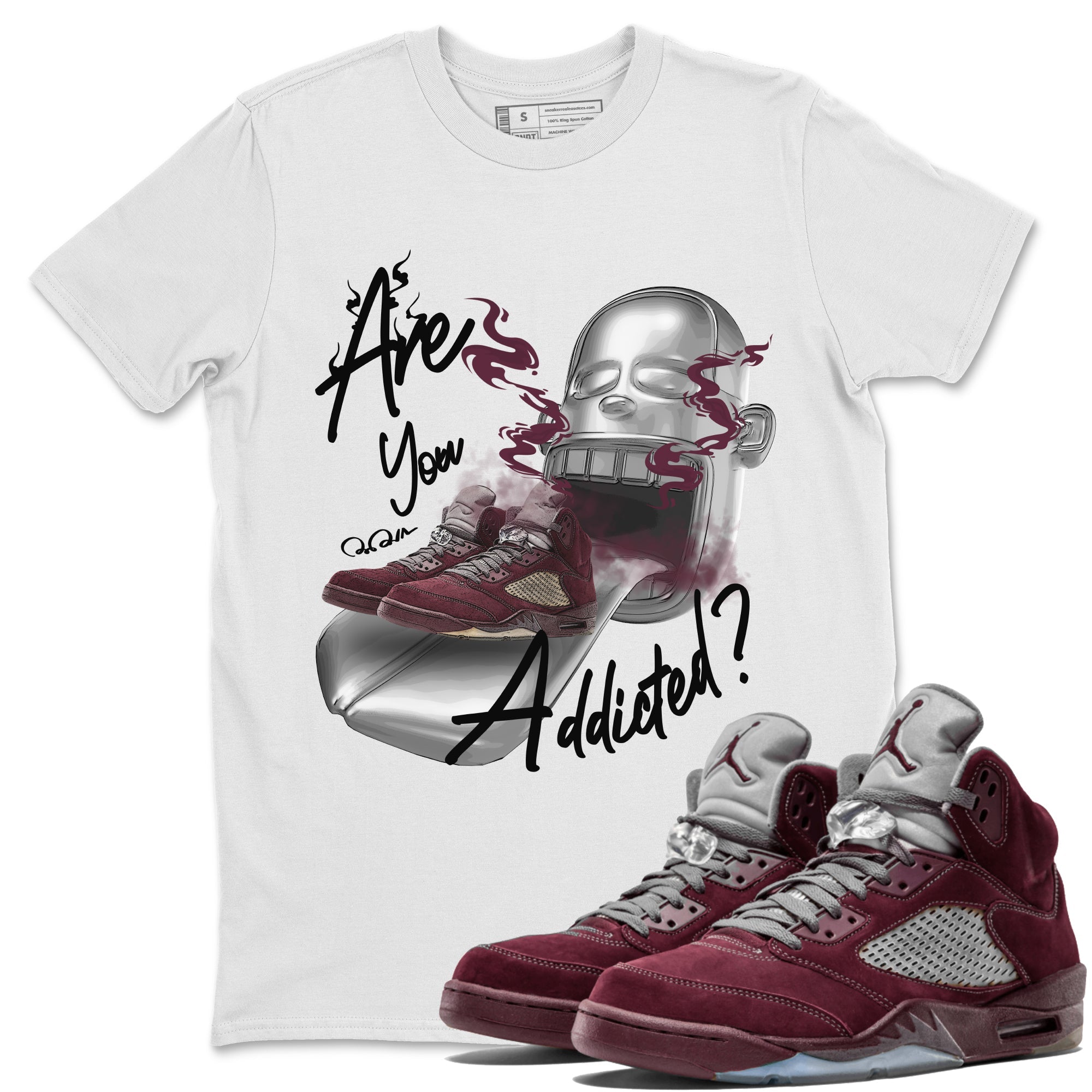 Are You Addicted Unisex Tops - Air Jordan 5 Burgundy