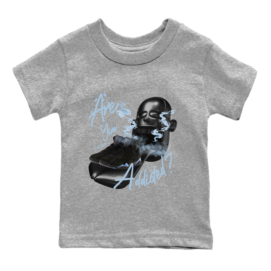 Are You Addicted Kids Tops - Air Jordan 7 Chambray