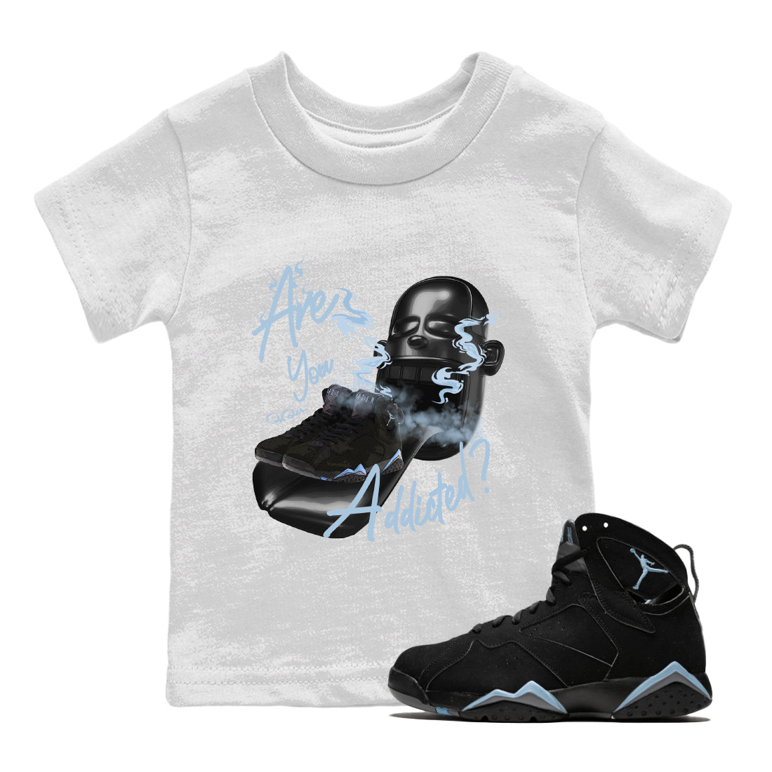 Are You Addicted Kids Tops - Air Jordan 7 Chambray