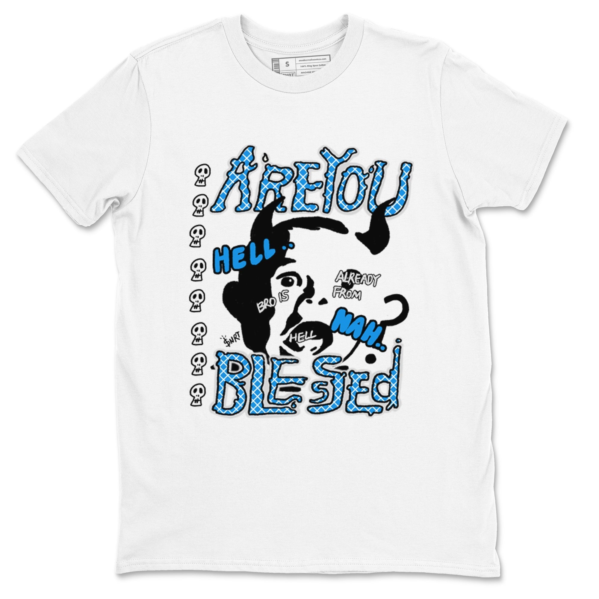 Are you Blessed snkmatch Tees - Air Jordan 4 Military Blue