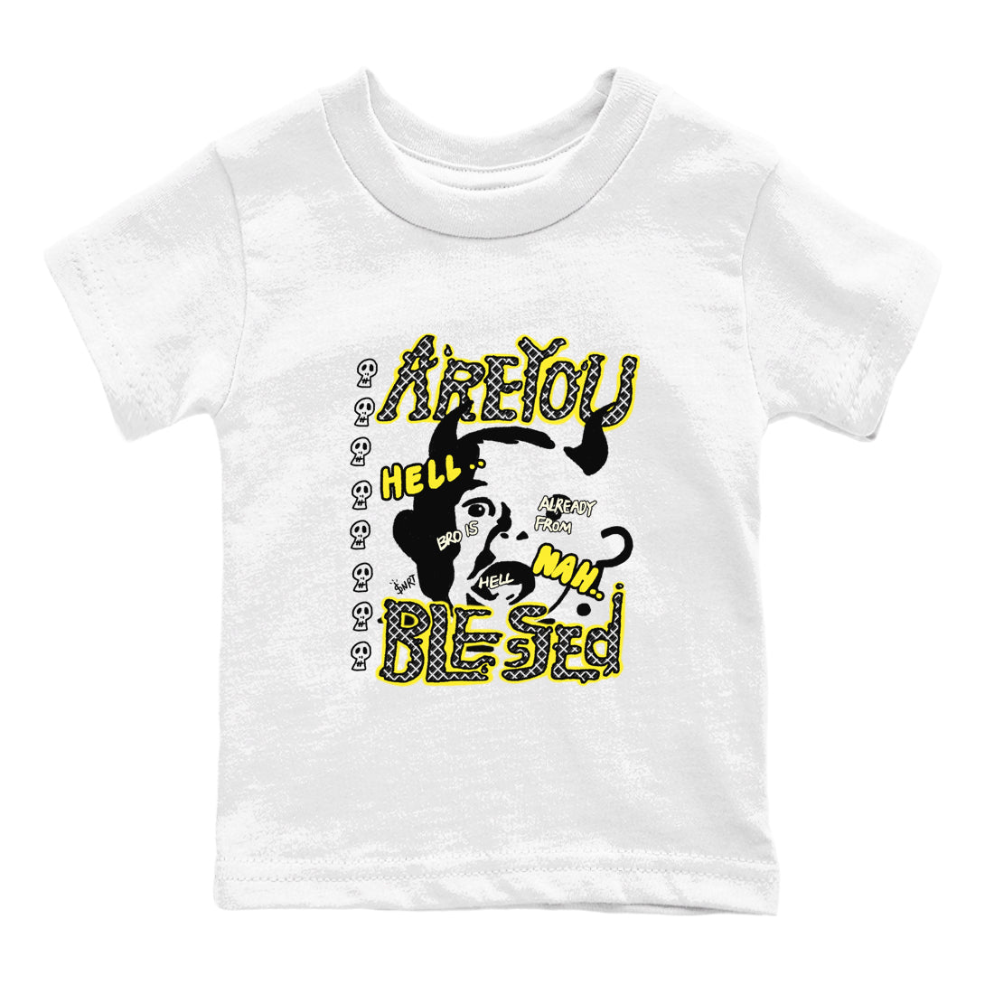 Are You Blessed snkmatch Tees Kids - Air Jordan 4 Vivid Sulfur