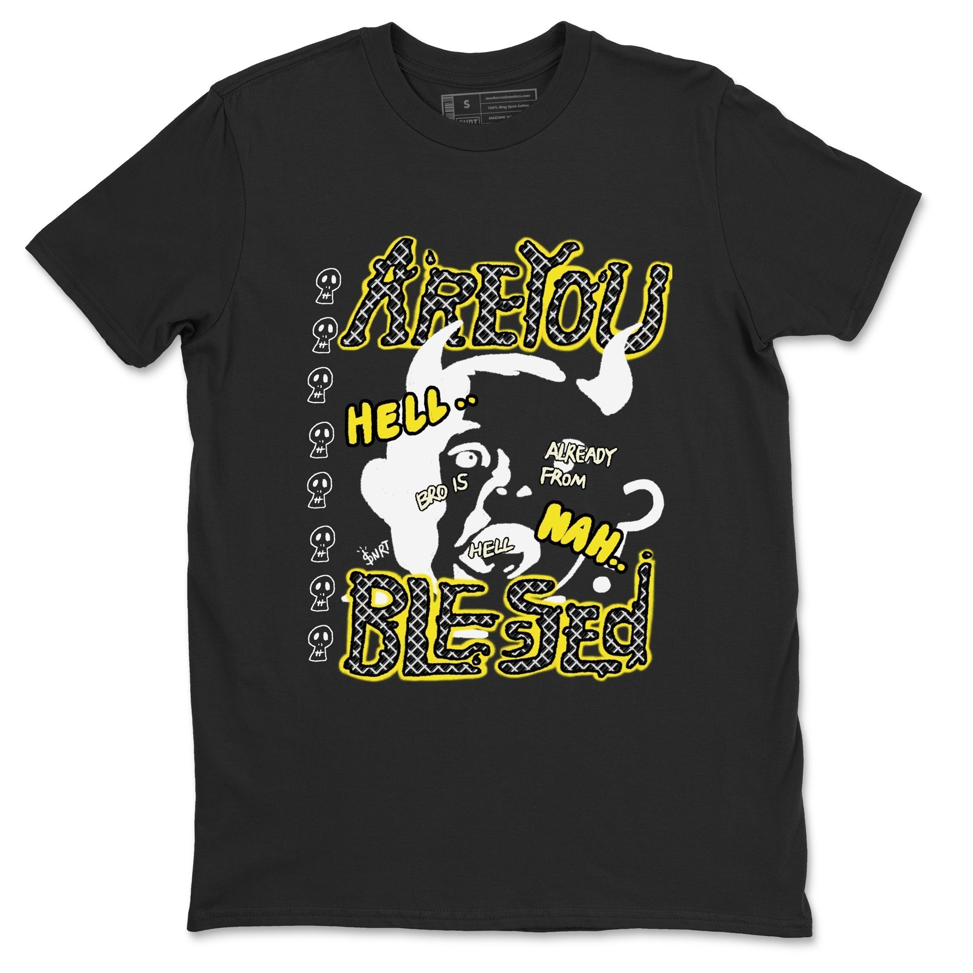 Are You Blessed snkmatch Tees - Air Jordan 4 Vivid Sulfur