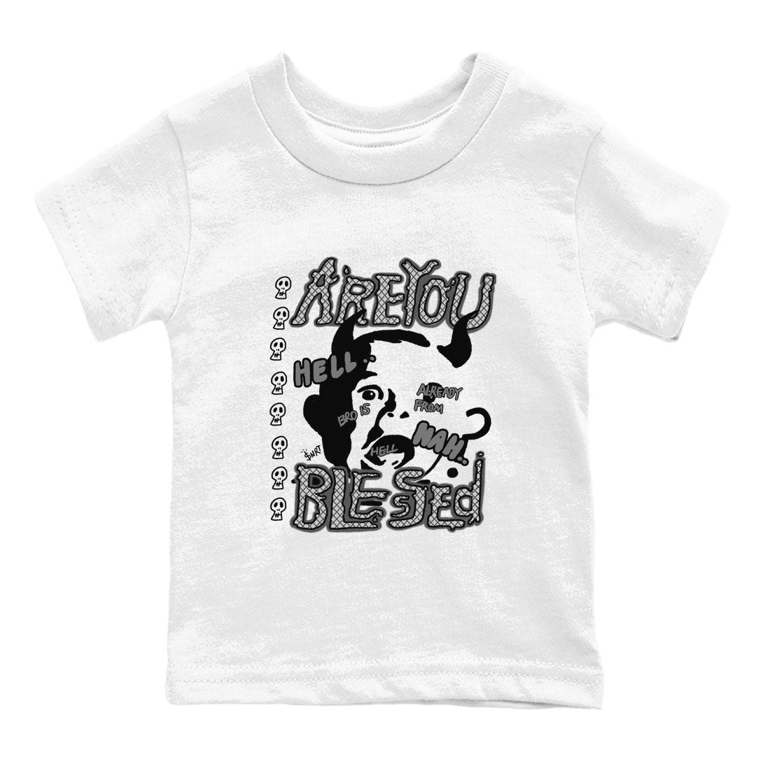 Are You Blessed snkmatch Tees Kids - Air Jordan 4 Wet Cement
