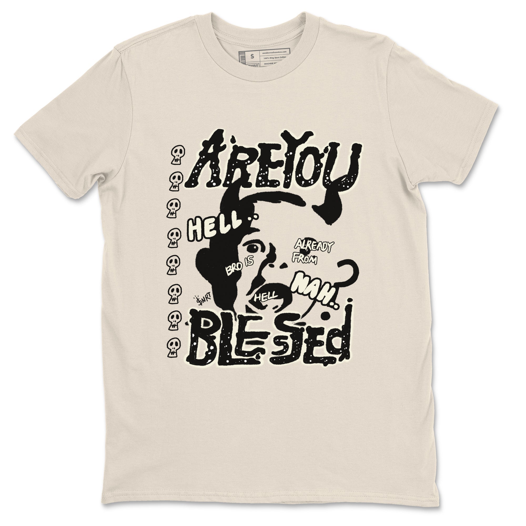 Are You Blessed snkmatch Tees - Air Jordan 5 Sail
