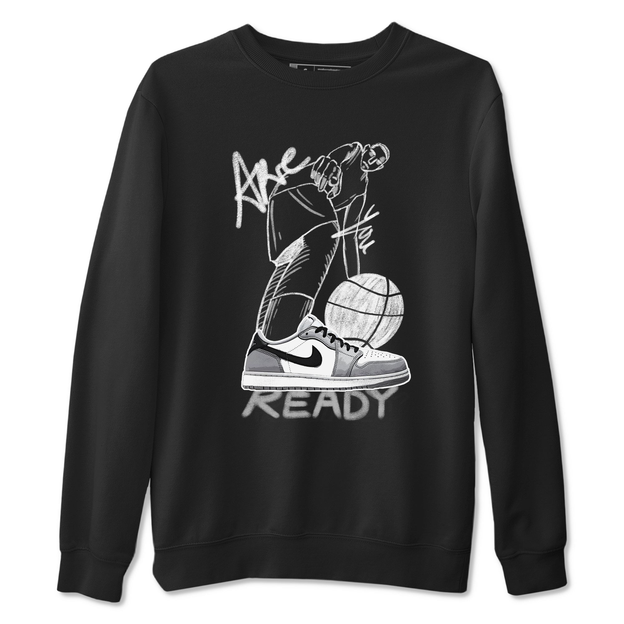 Are You Ready snkmatch Tees - Air Jordan 1 Wolf Grey