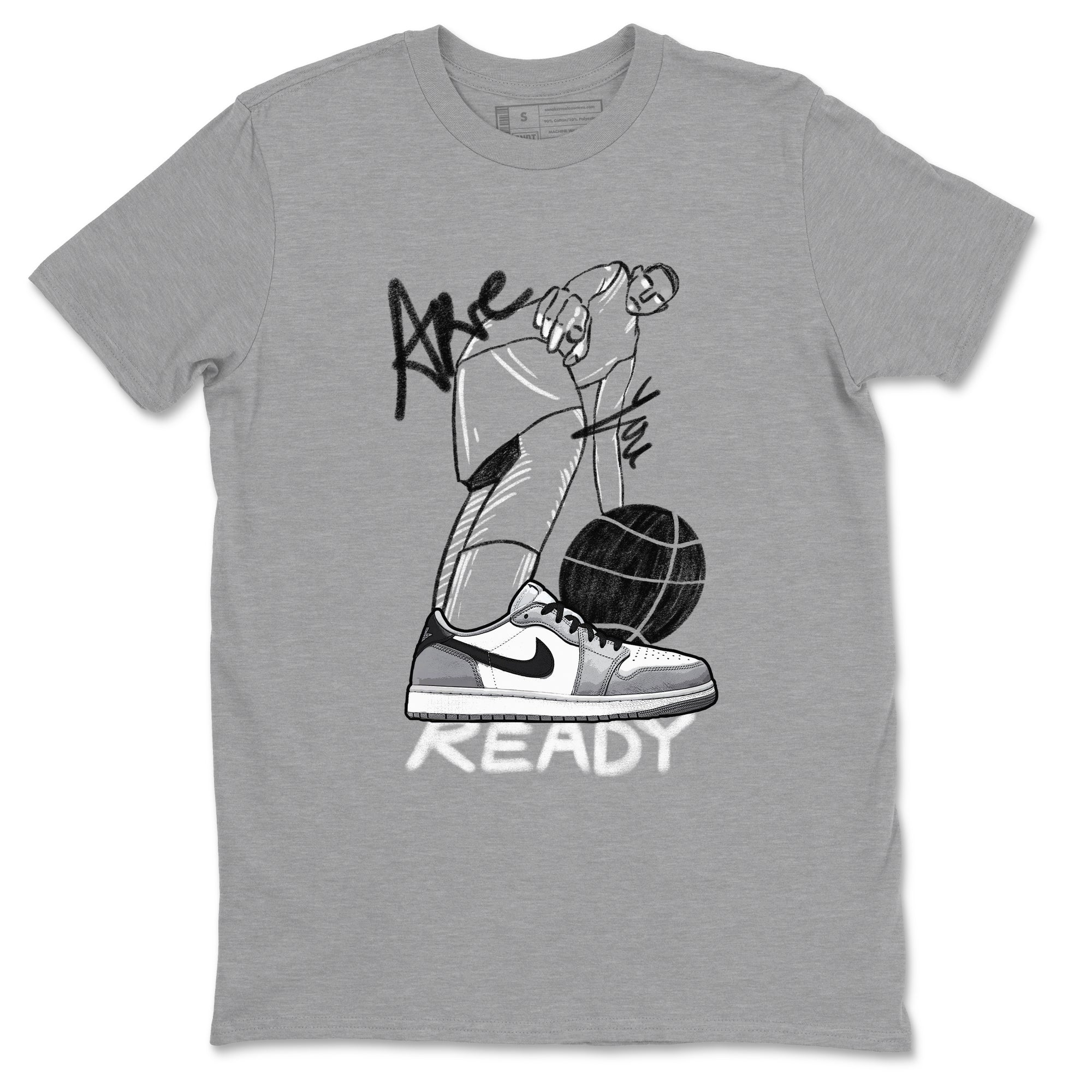 Are You Ready snkmatch Tees - Air Jordan 1 Wolf Grey