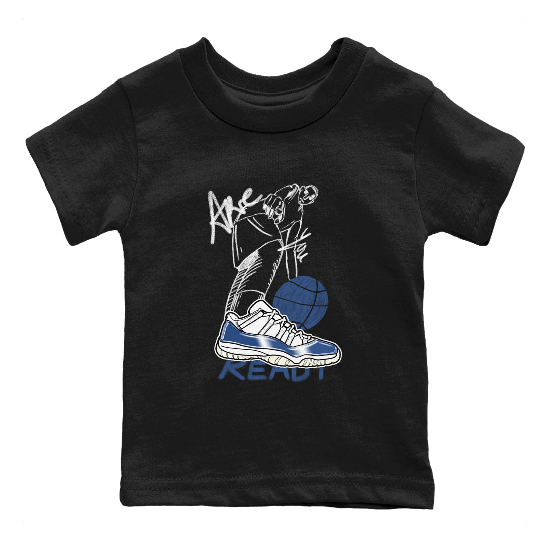 Are You Ready snkmatch Tees Kids - Air Jordan 11 Diffused Blue