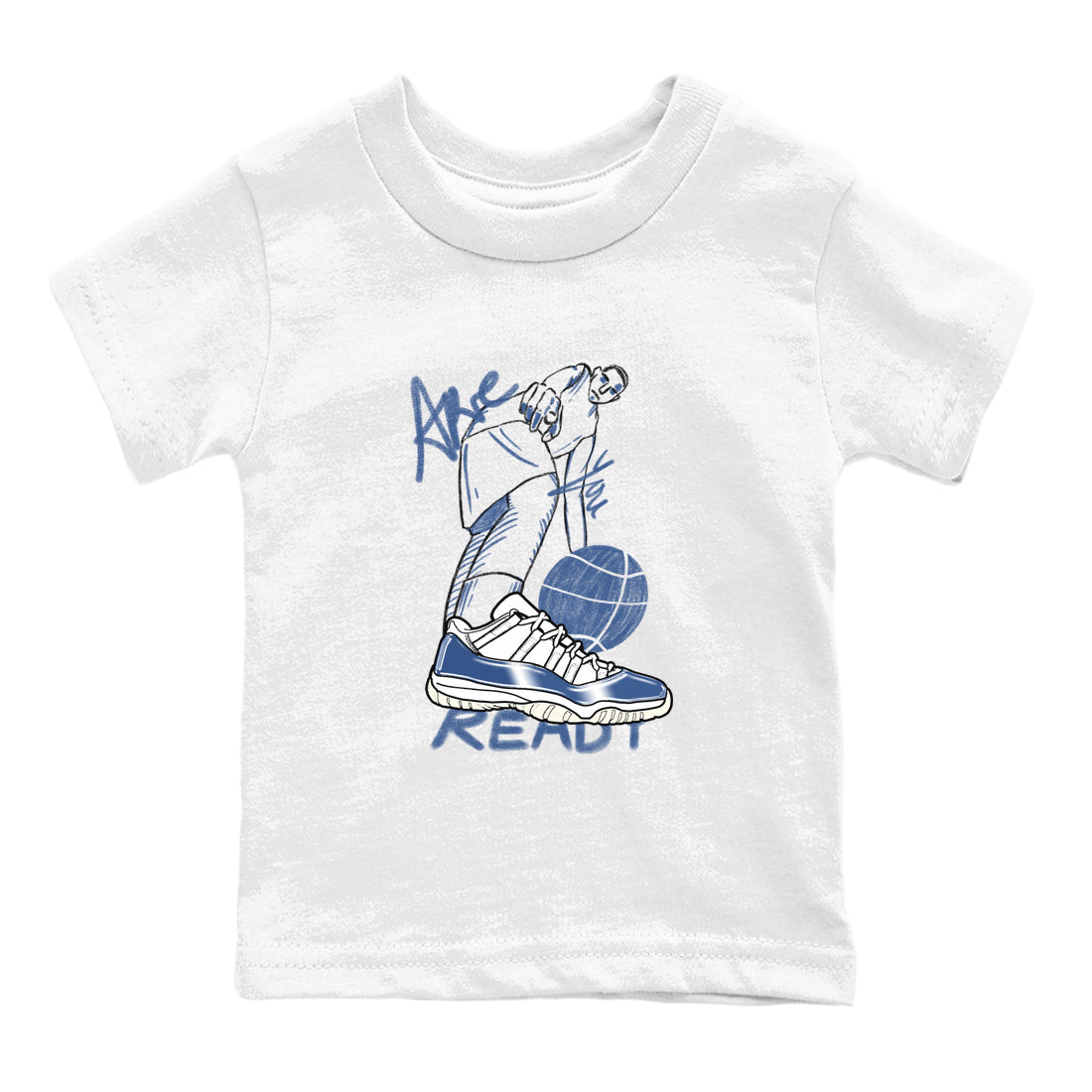 Are You Ready snkmatch Tees Kids - Air Jordan 11 Diffused Blue