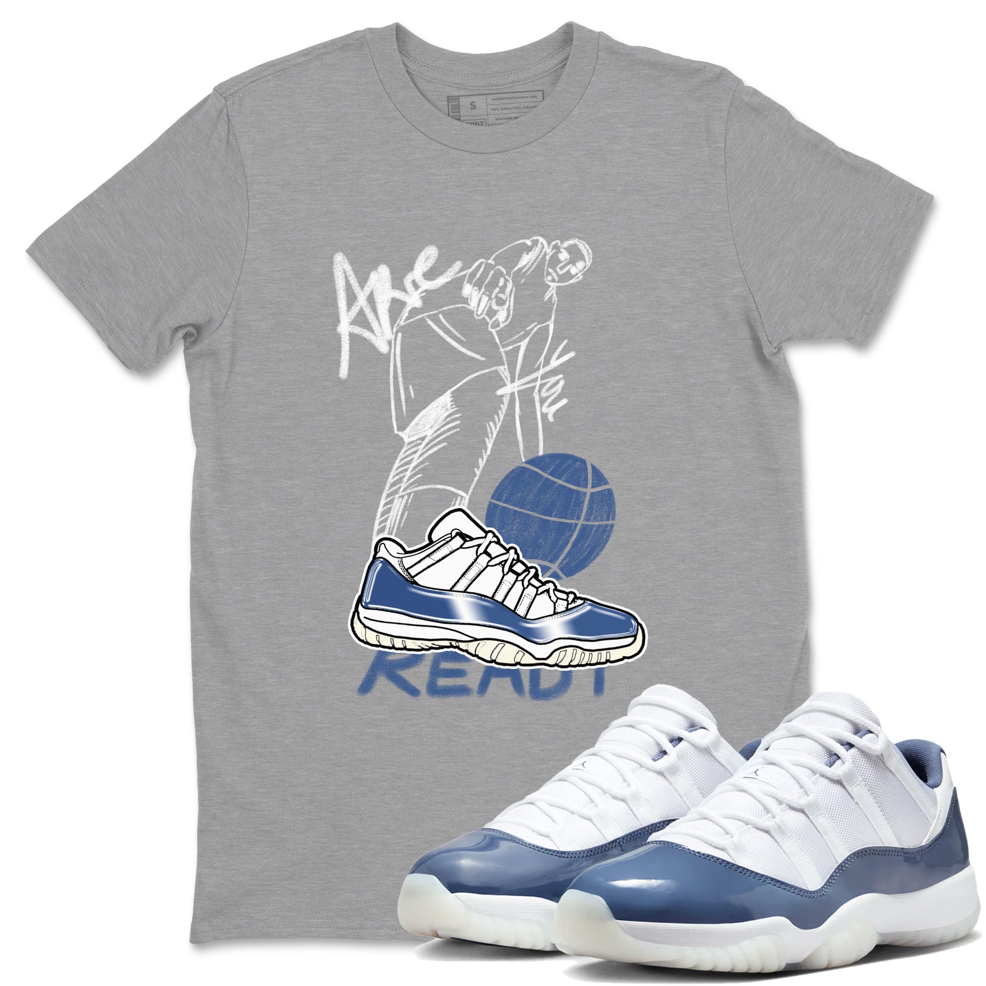 Are You Ready snkmatch Tees - Air Jordan 11 Diffused Blue
