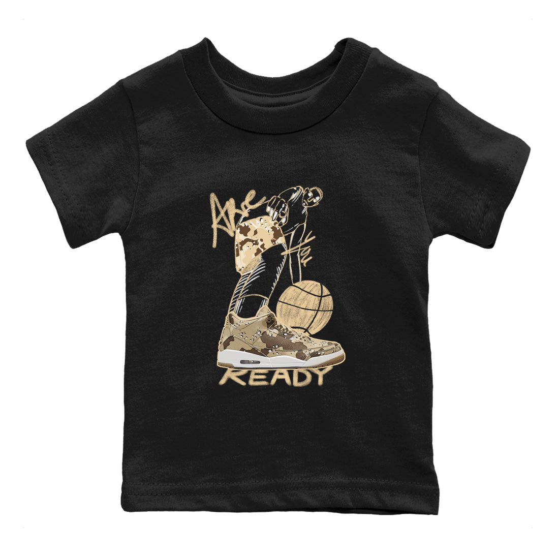 Are You Ready snkmatch Tees Kids - Air Jordan 3 Desert Camo