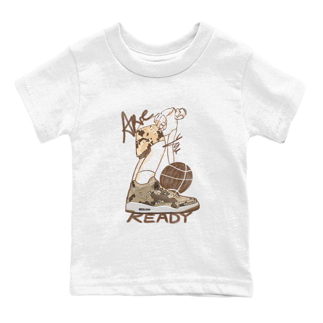 Are You Ready snkmatch Tees Kids - Air Jordan 3 Desert Camo