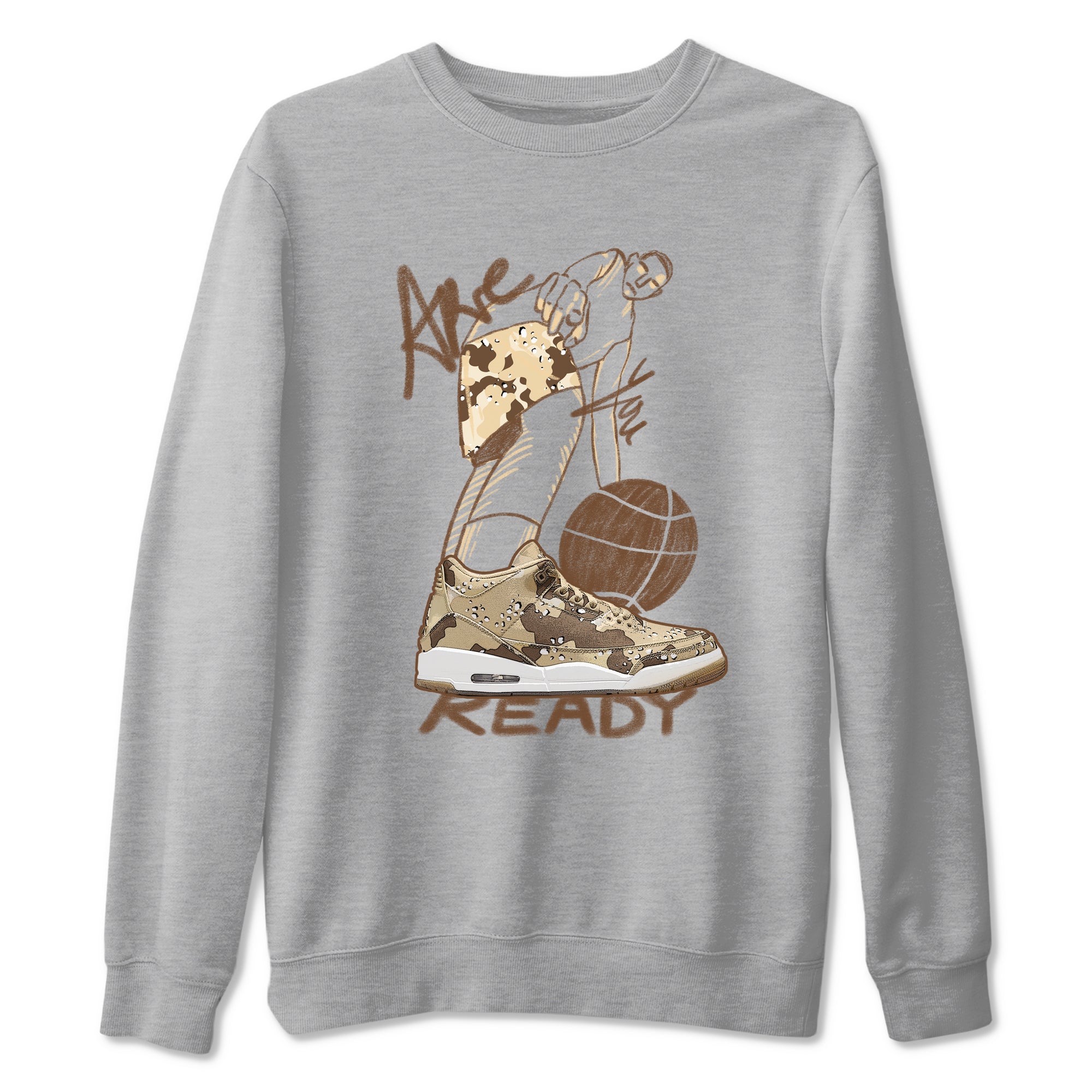 Are You Ready snkmatch Tees - Air Jordan 3 Desert Camo