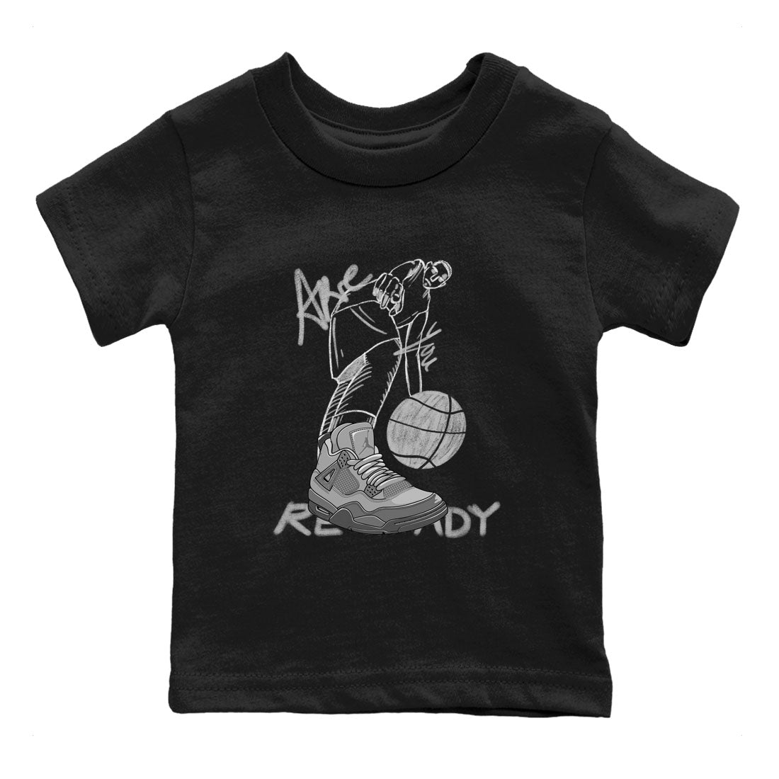 Are You Ready snkmatch Tees Kids - Air Jordan 4 Wet Cement
