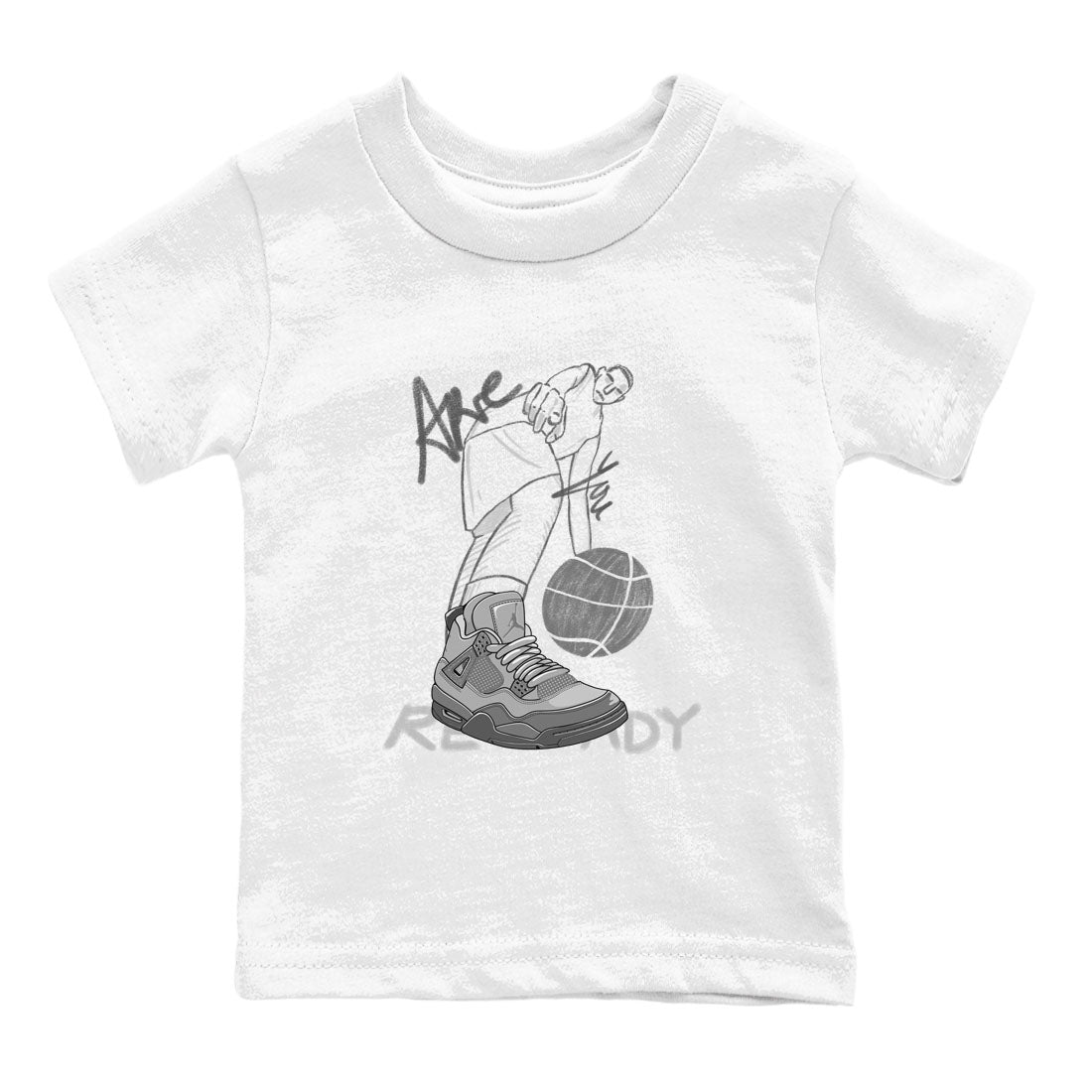 Are You Ready snkmatch Tees Kids - Air Jordan 4 Wet Cement