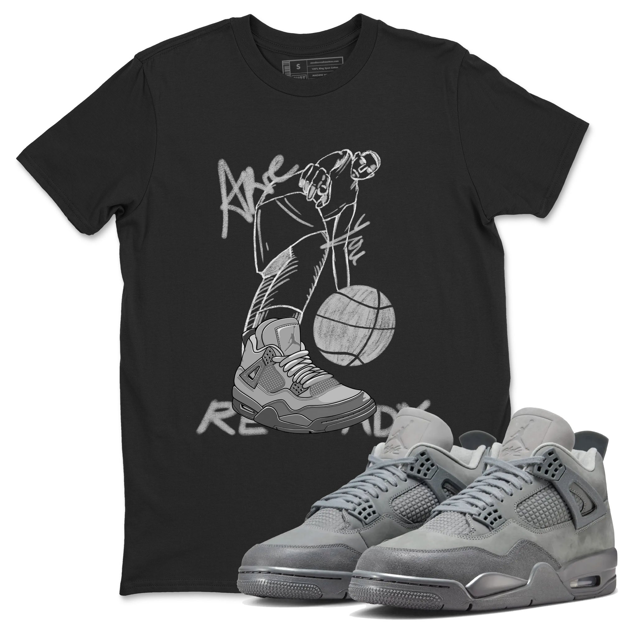 Are You Ready snkmatch Tees - Air Jordan 4 Wet Cement