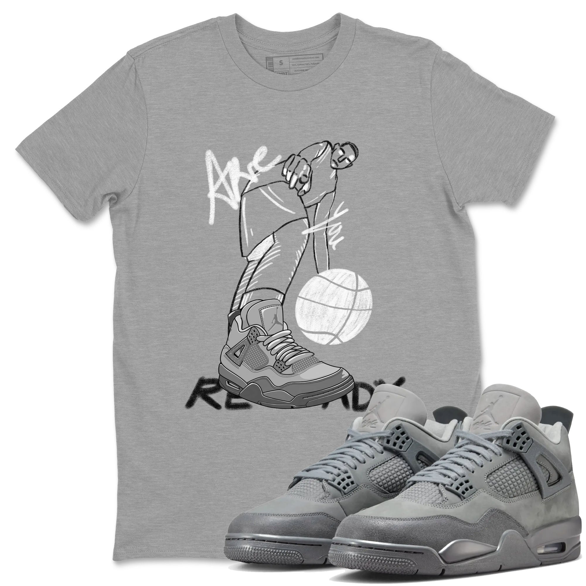 Are You Ready snkmatch Tees - Air Jordan 4 Wet Cement