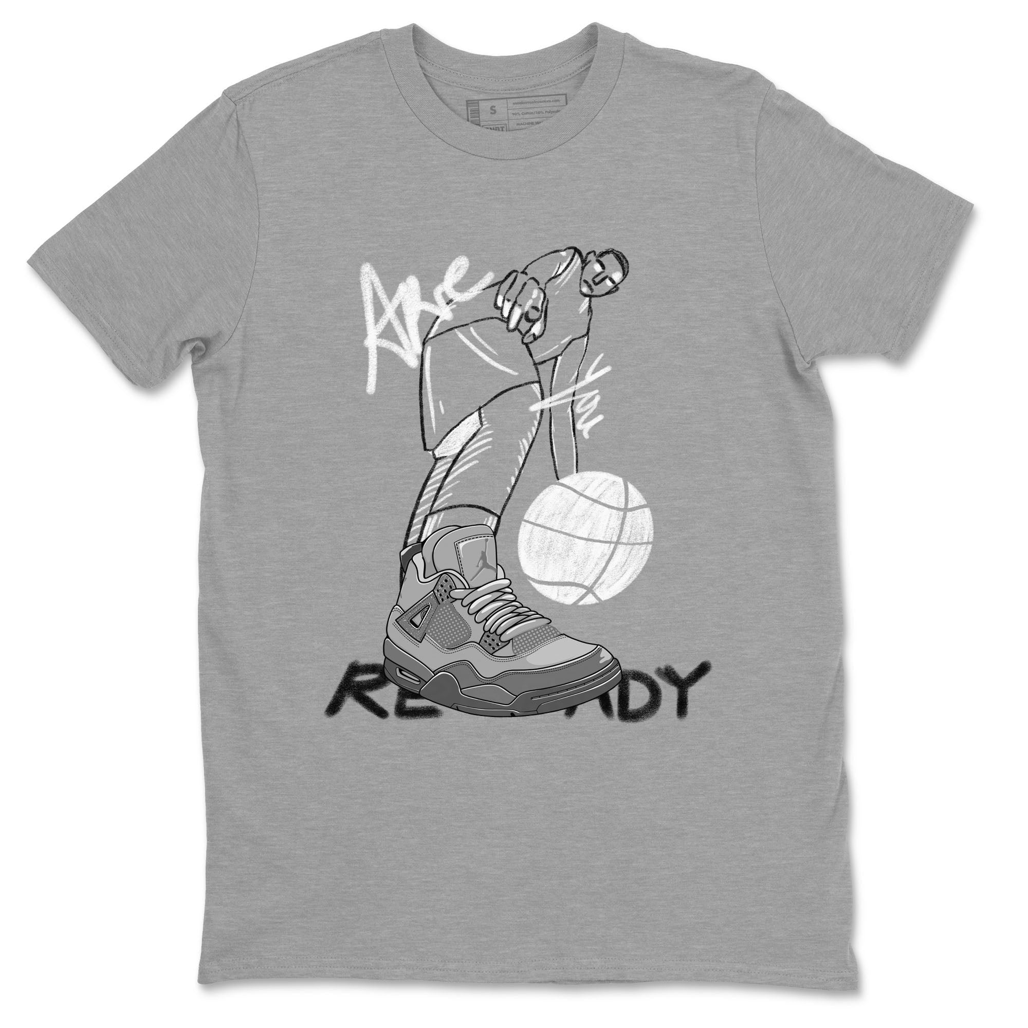 Are You Ready snkmatch Tees - Air Jordan 4 Wet Cement