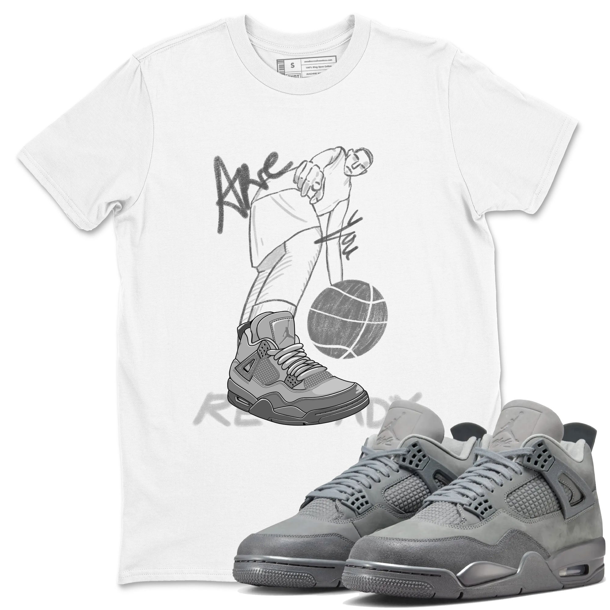 Are You Ready snkmatch Tees - Air Jordan 4 Wet Cement