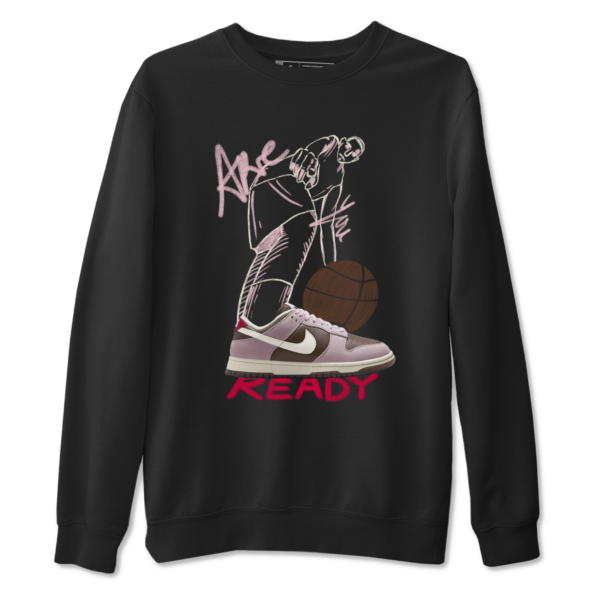 Are You Ready snkmatch Tees - Dunk Cacao Wow And Pink Foam