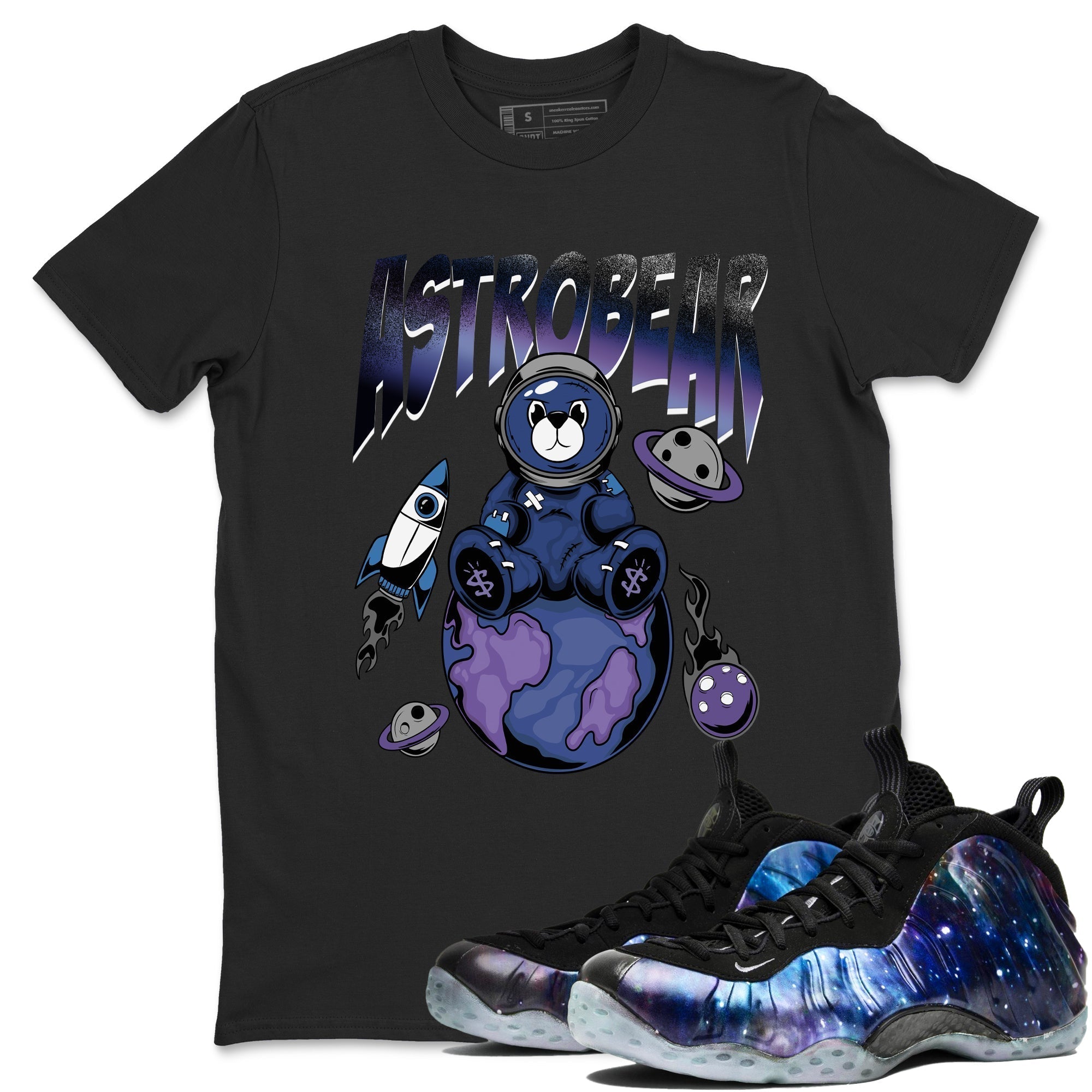 Astrobear snkmatch Tees - Air Foamposite One Galaxy
