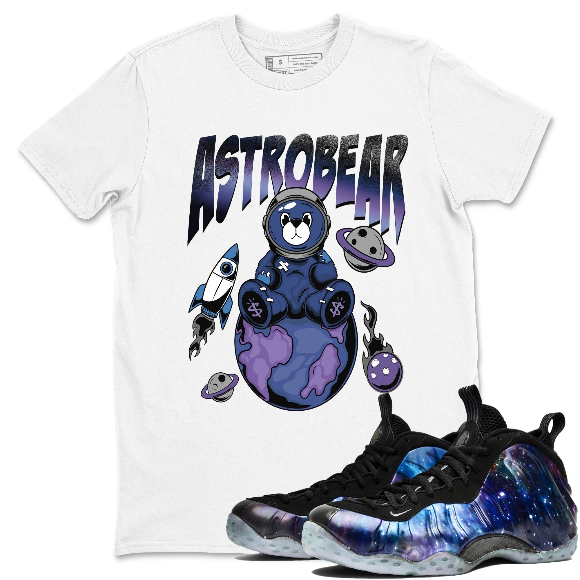 Astrobear snkmatch Tees - Air Foamposite One Galaxy