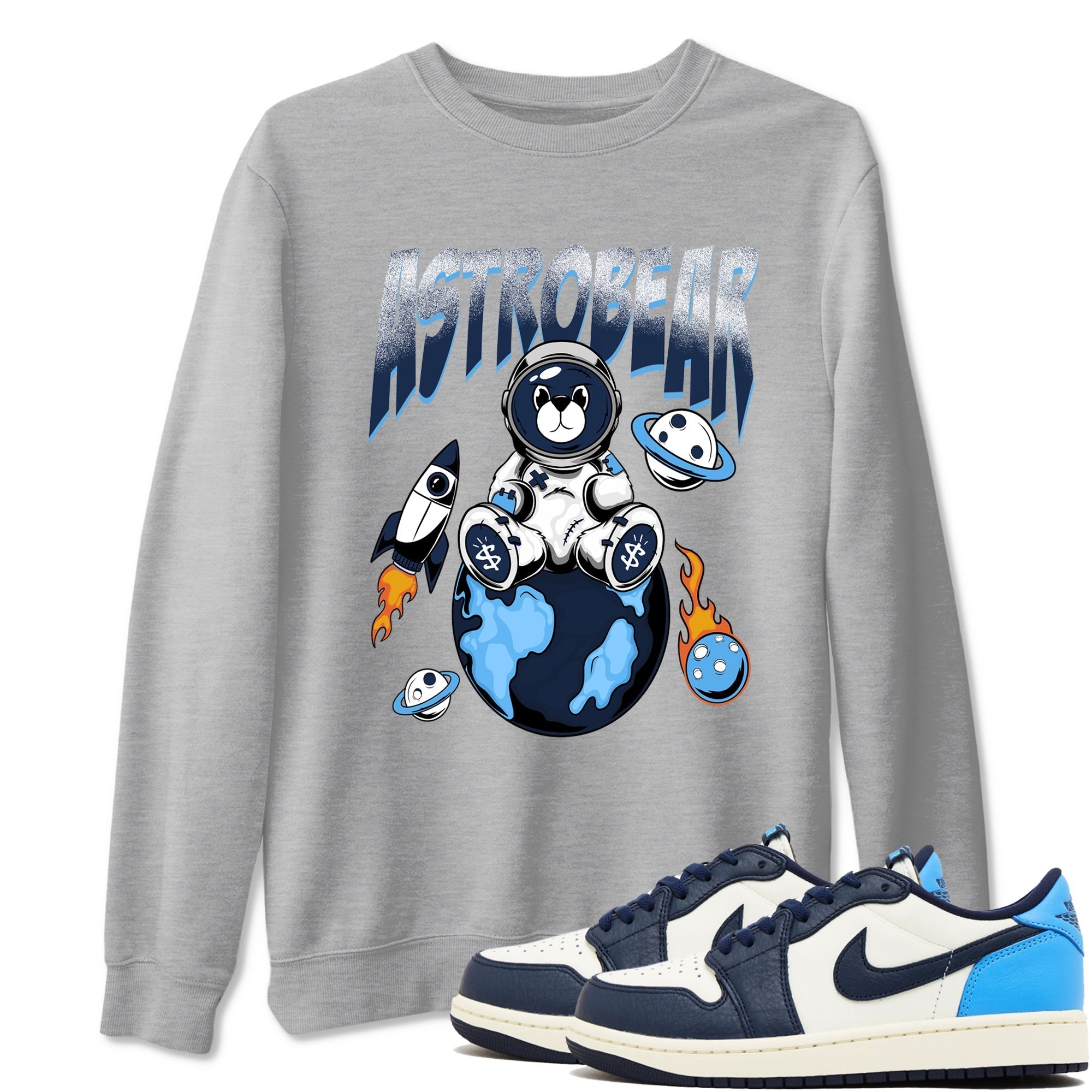 Astrobear snkmatch Tees - Air Jordan 1 Obsidian