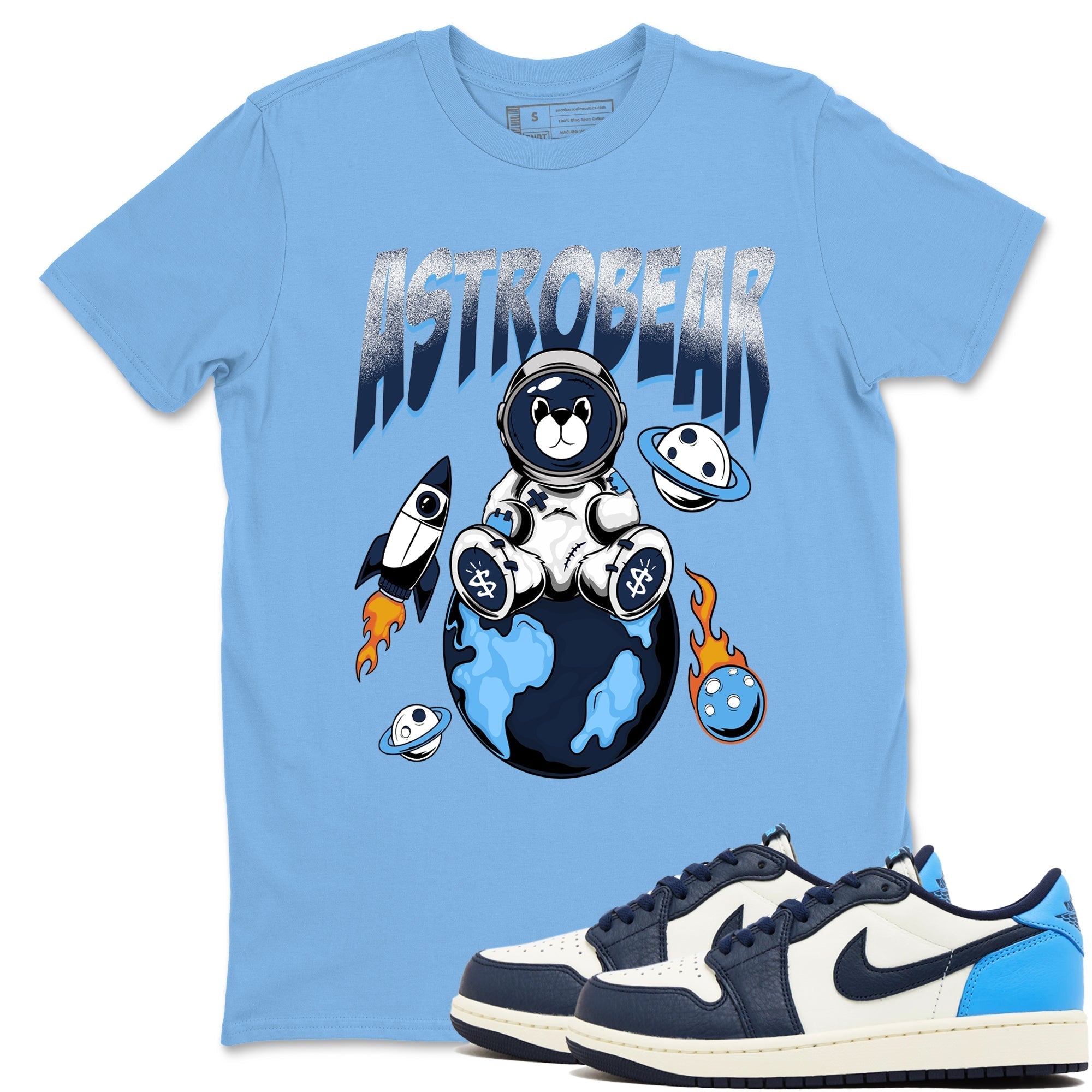 Astrobear snkmatch Tees - Air Jordan 1 Obsidian