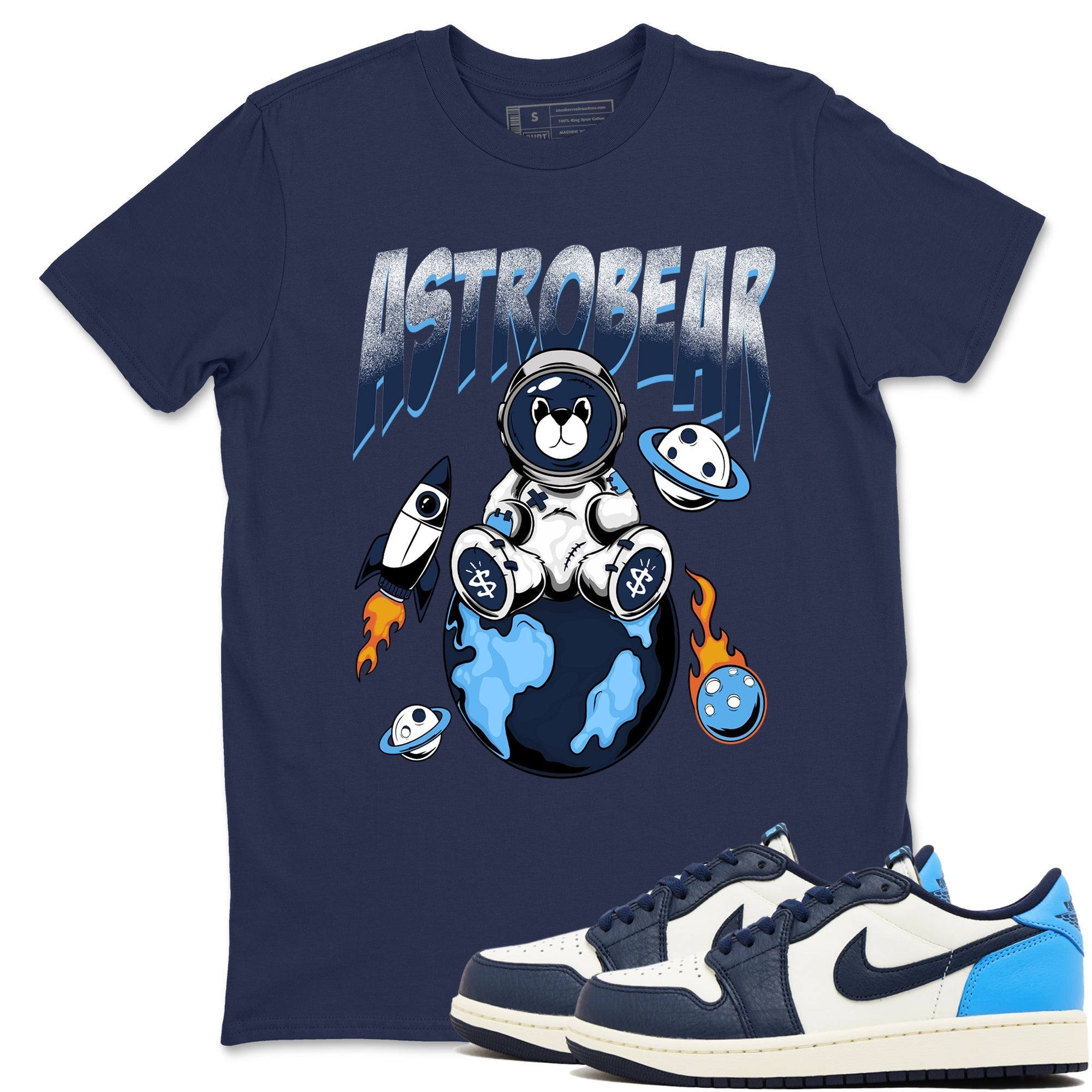 Astrobear snkmatch Tees - Air Jordan 1 Obsidian