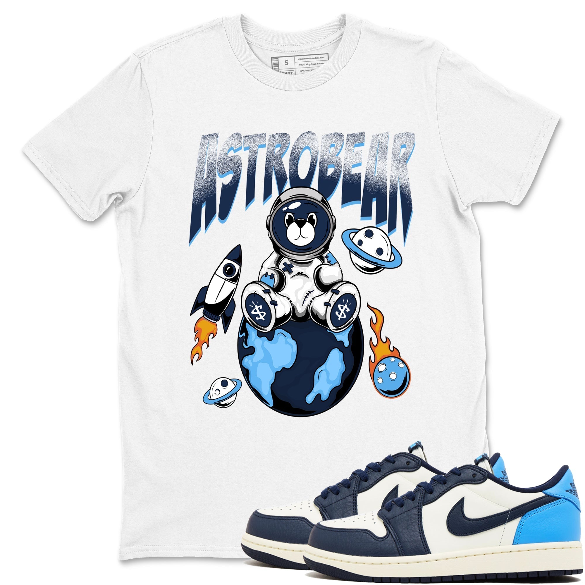 Astrobear snkmatch Tees - Air Jordan 1 Obsidian