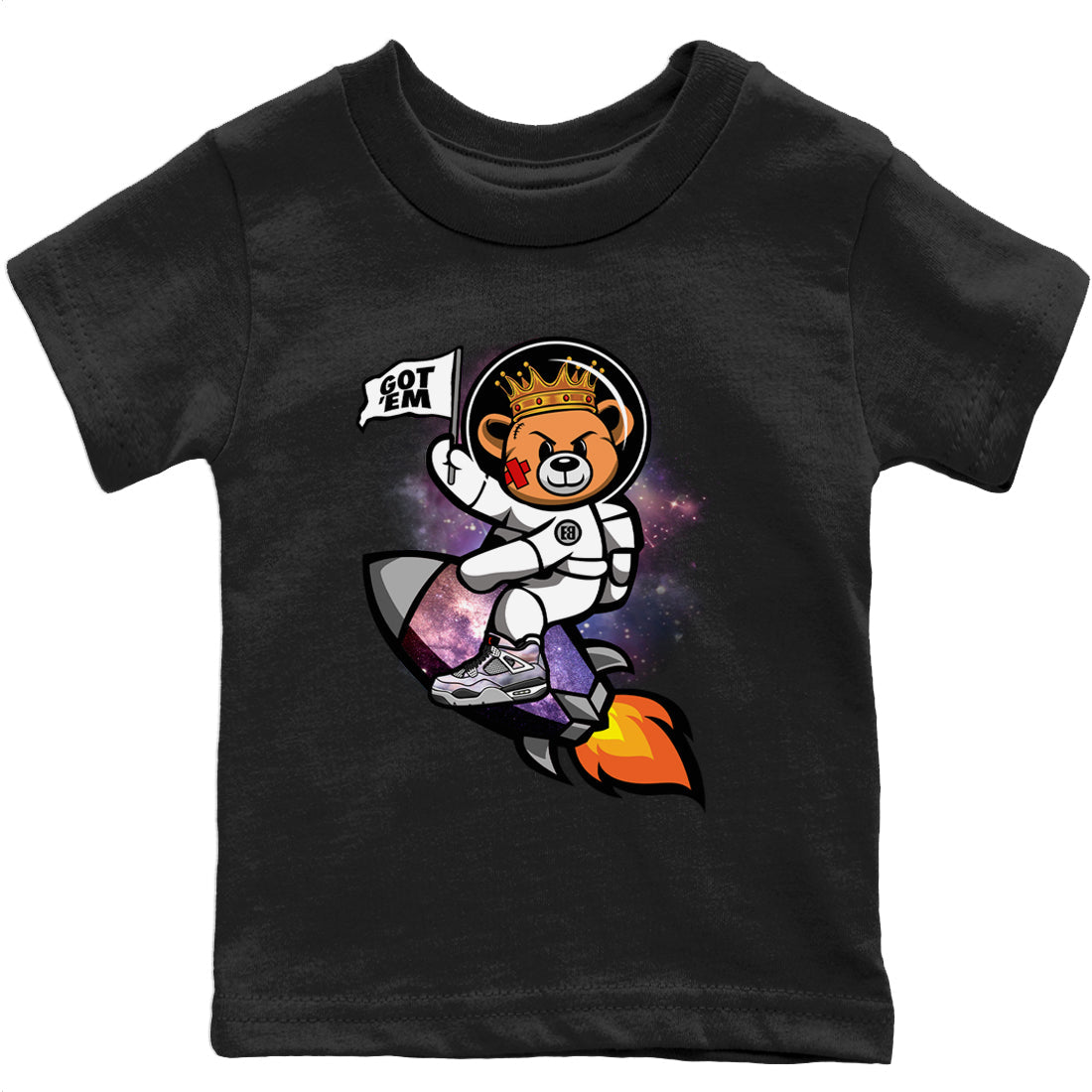 Astronaut Bear Kids Tops - Air Jordan 4 Zen Master