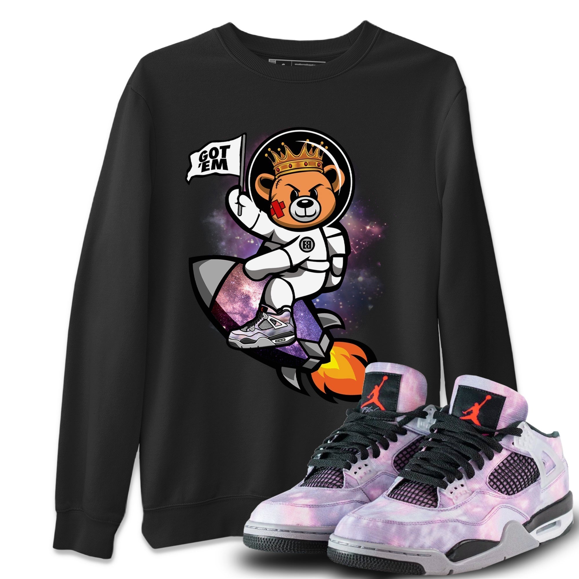 Astronaut Bear Unisex Tops - Air Jordan 4 Zen Master