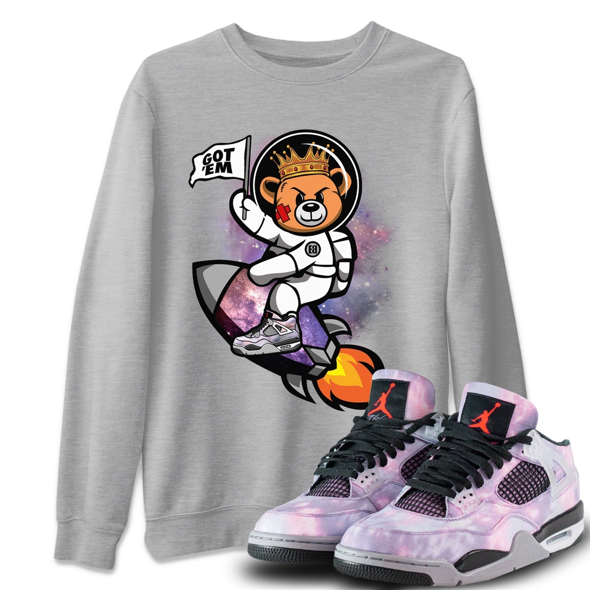 Astronaut Bear Unisex Tops - Air Jordan 4 Zen Master